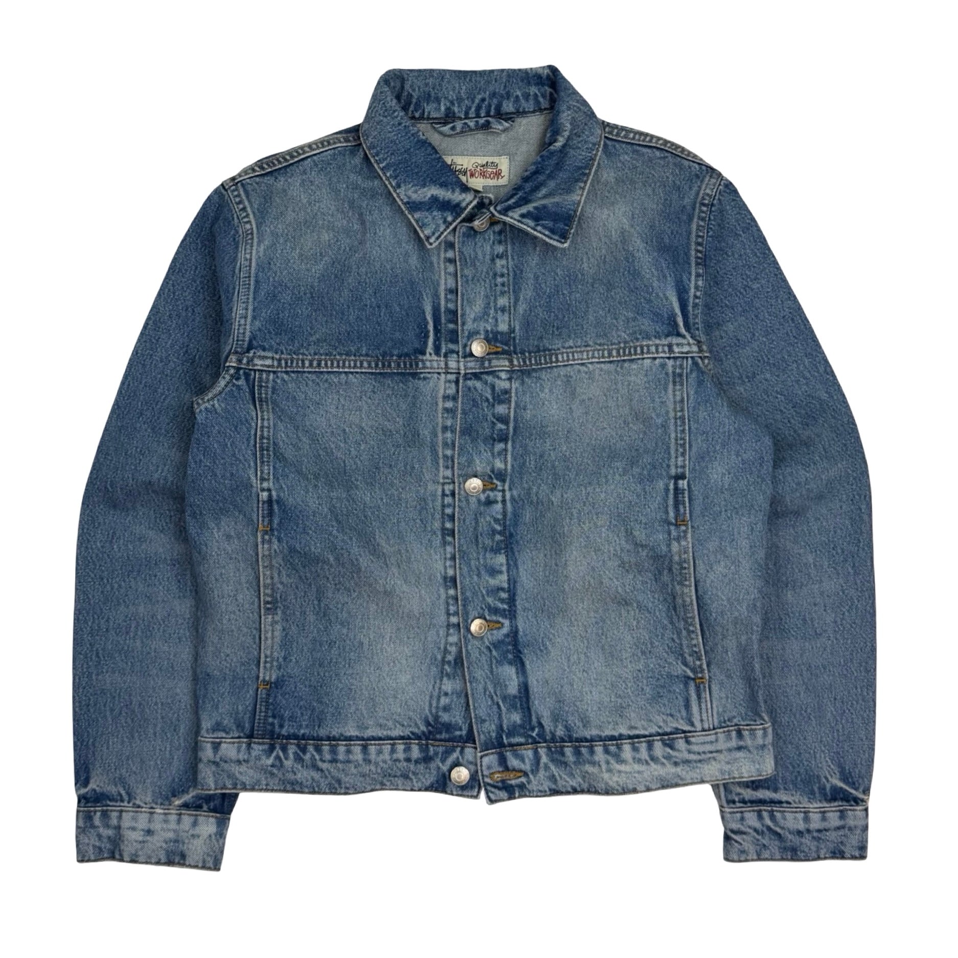Stussy Trucker Denim Jacket Weekend Wash Blue