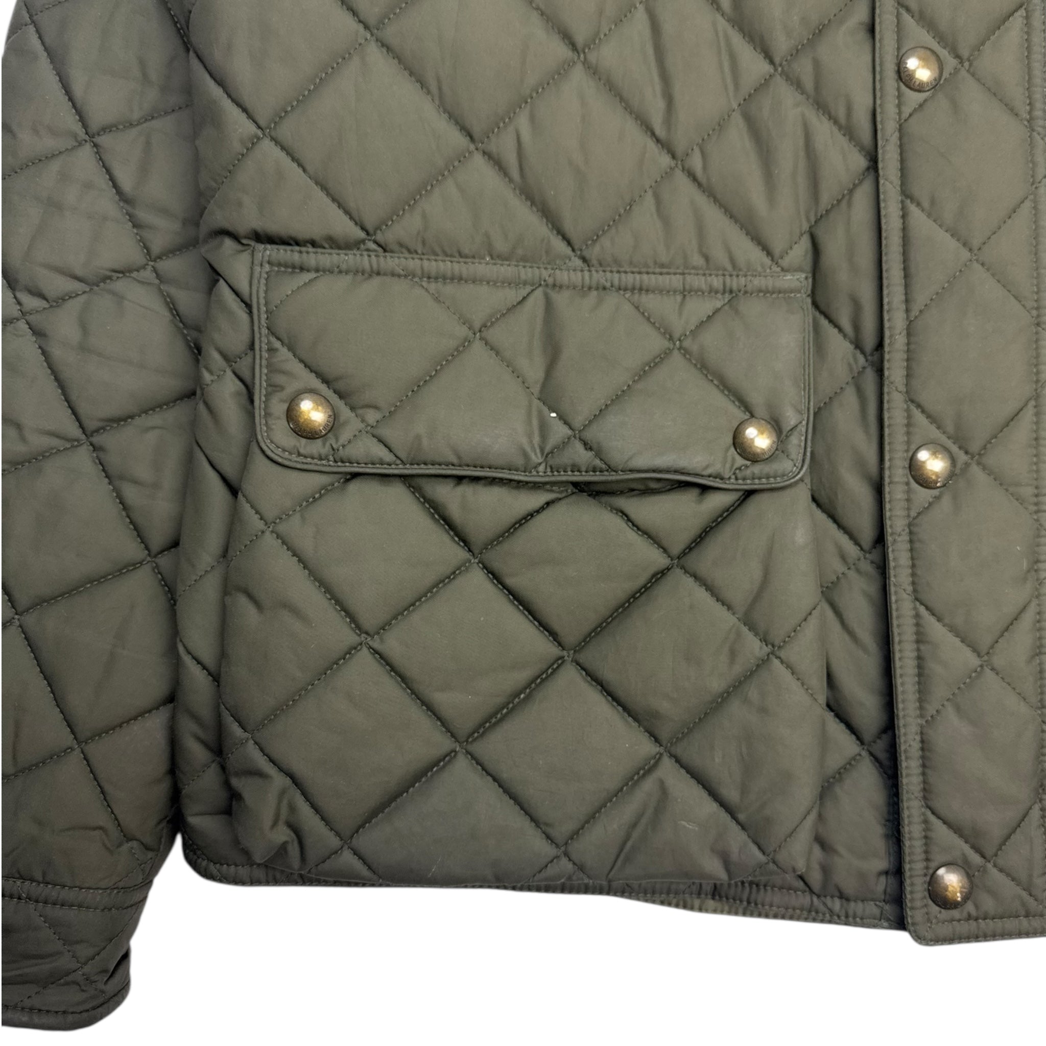Vintage Polo Ralph Lauren Beaton Quilted Jacket Green