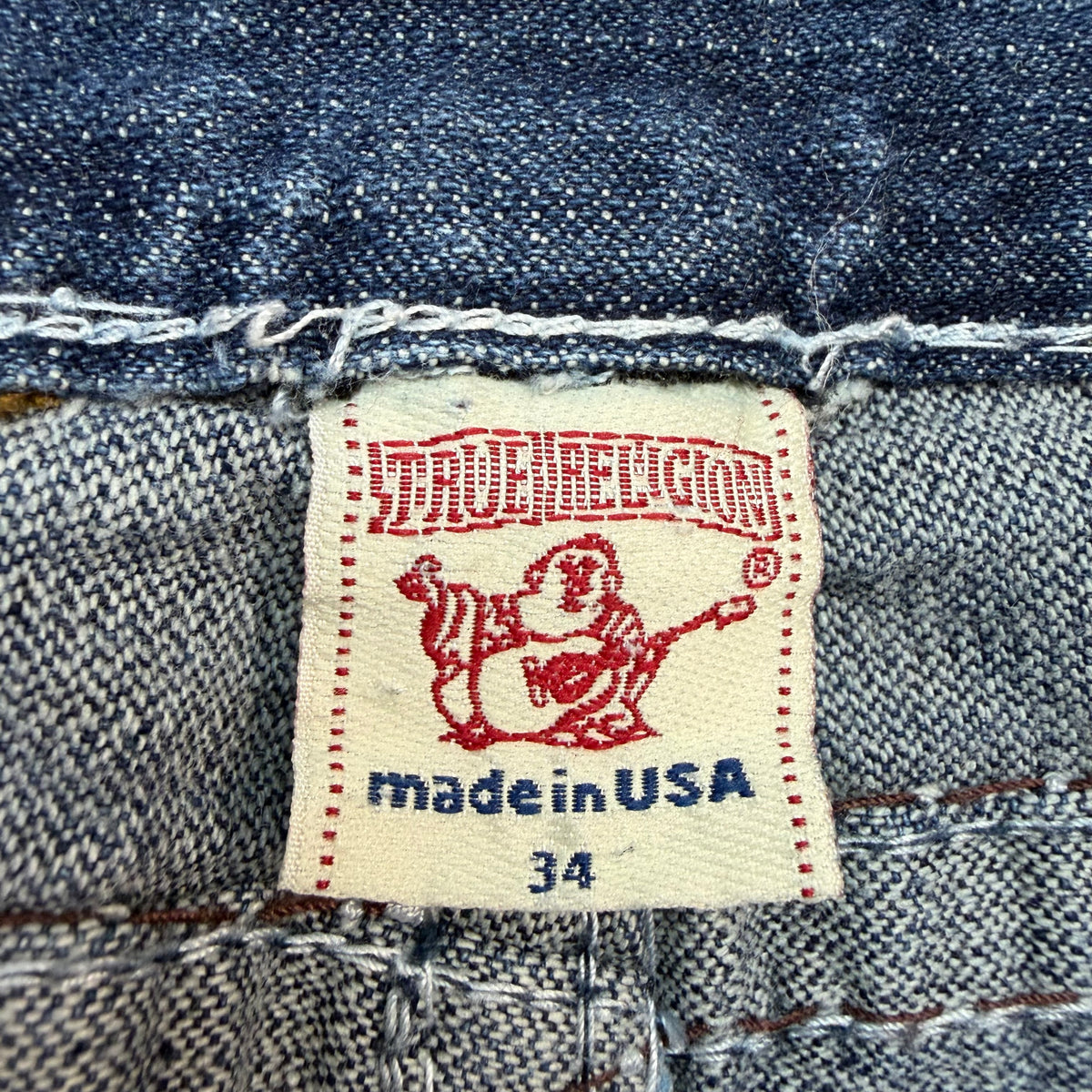 Vintage True Religion Joey Super T Flared Jeans Blue