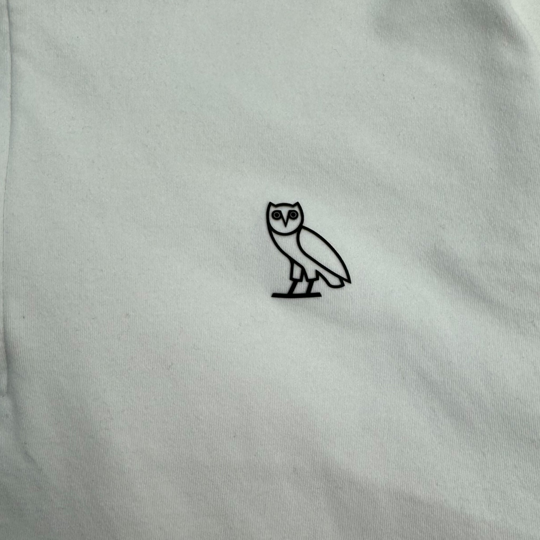 OVO Essential Owl Mock Neck Quarter Zip White