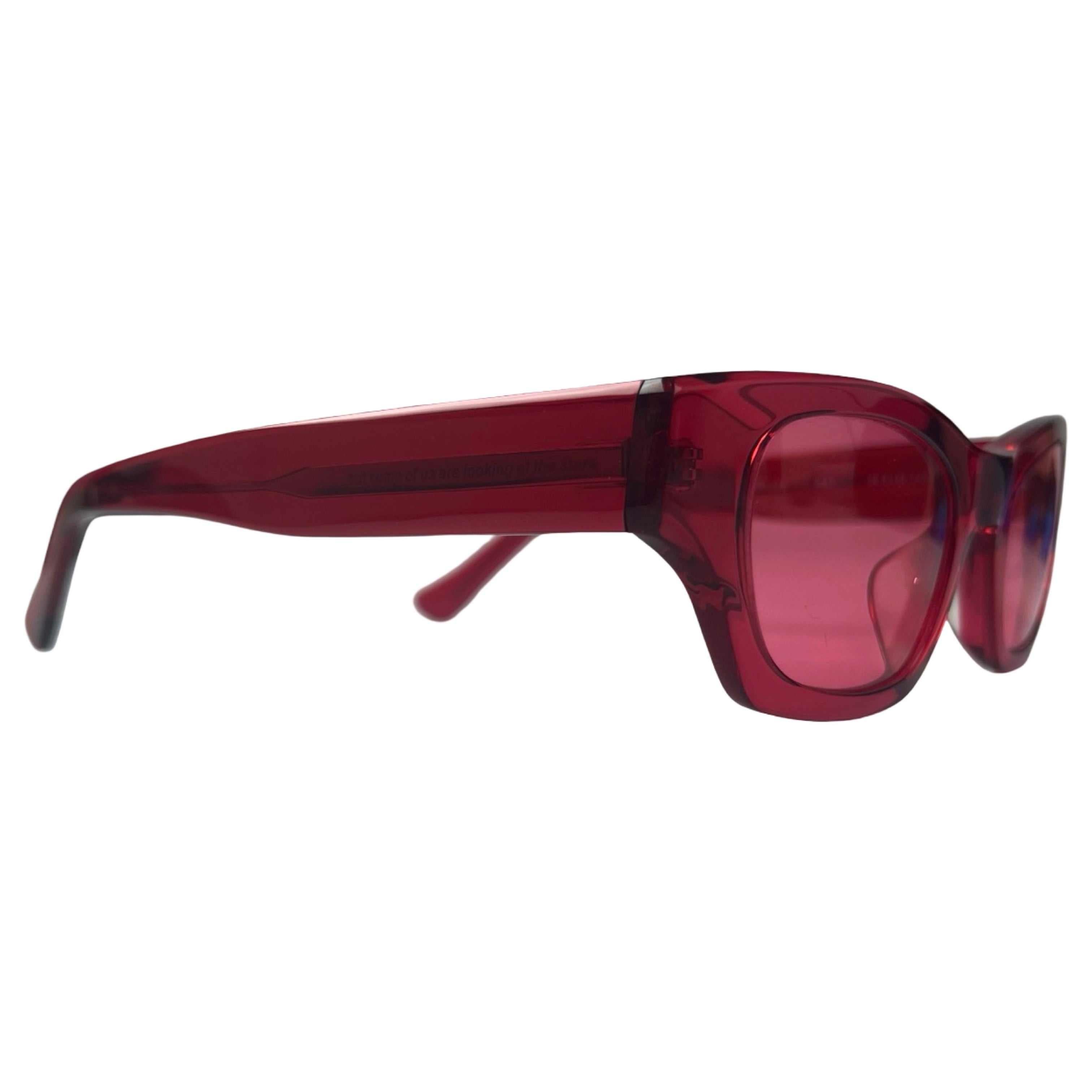 Ambush Ray Sunglasses Square Frame Red