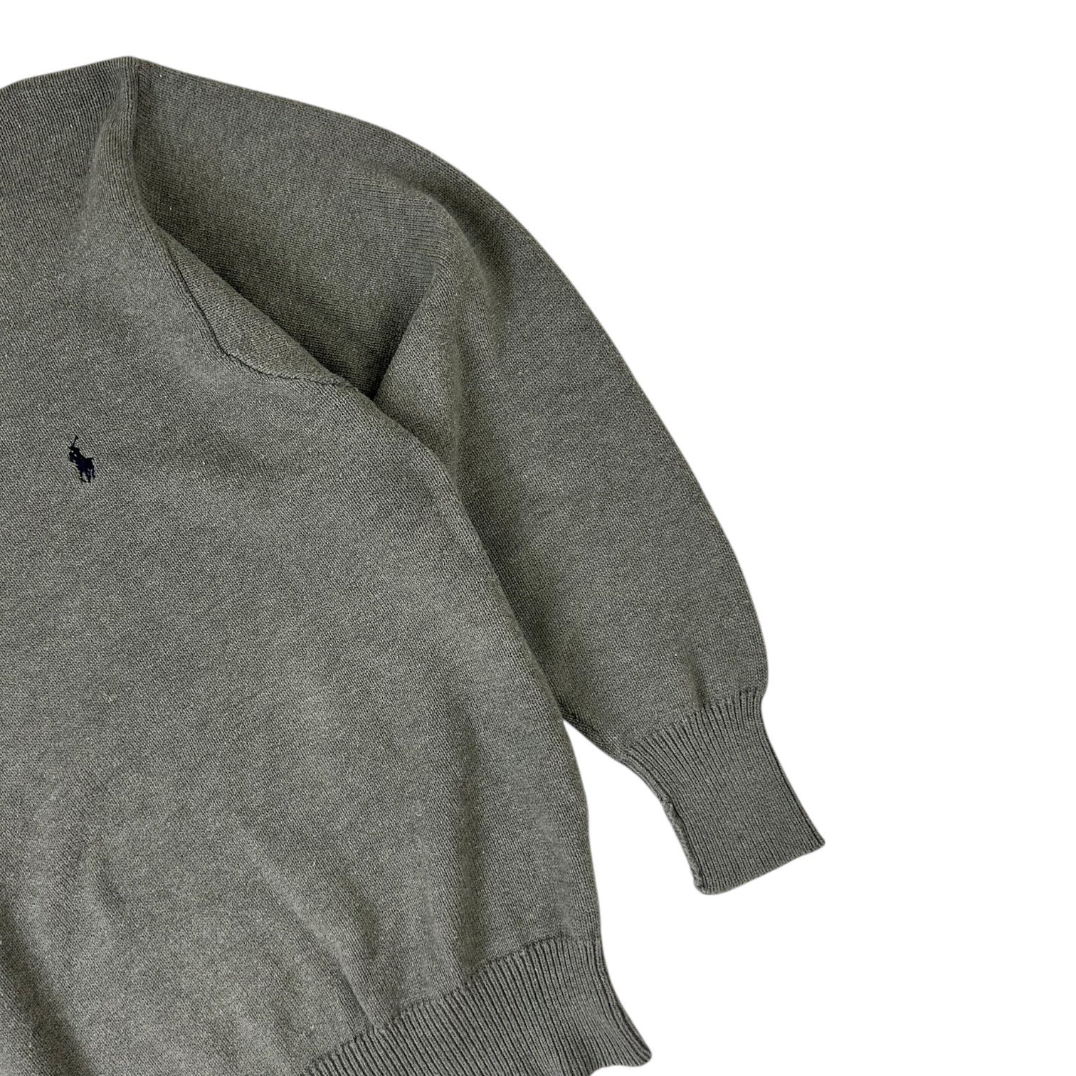 Vintage Polo Ralph Lauren Long Sleeve Polo Shirt Grey