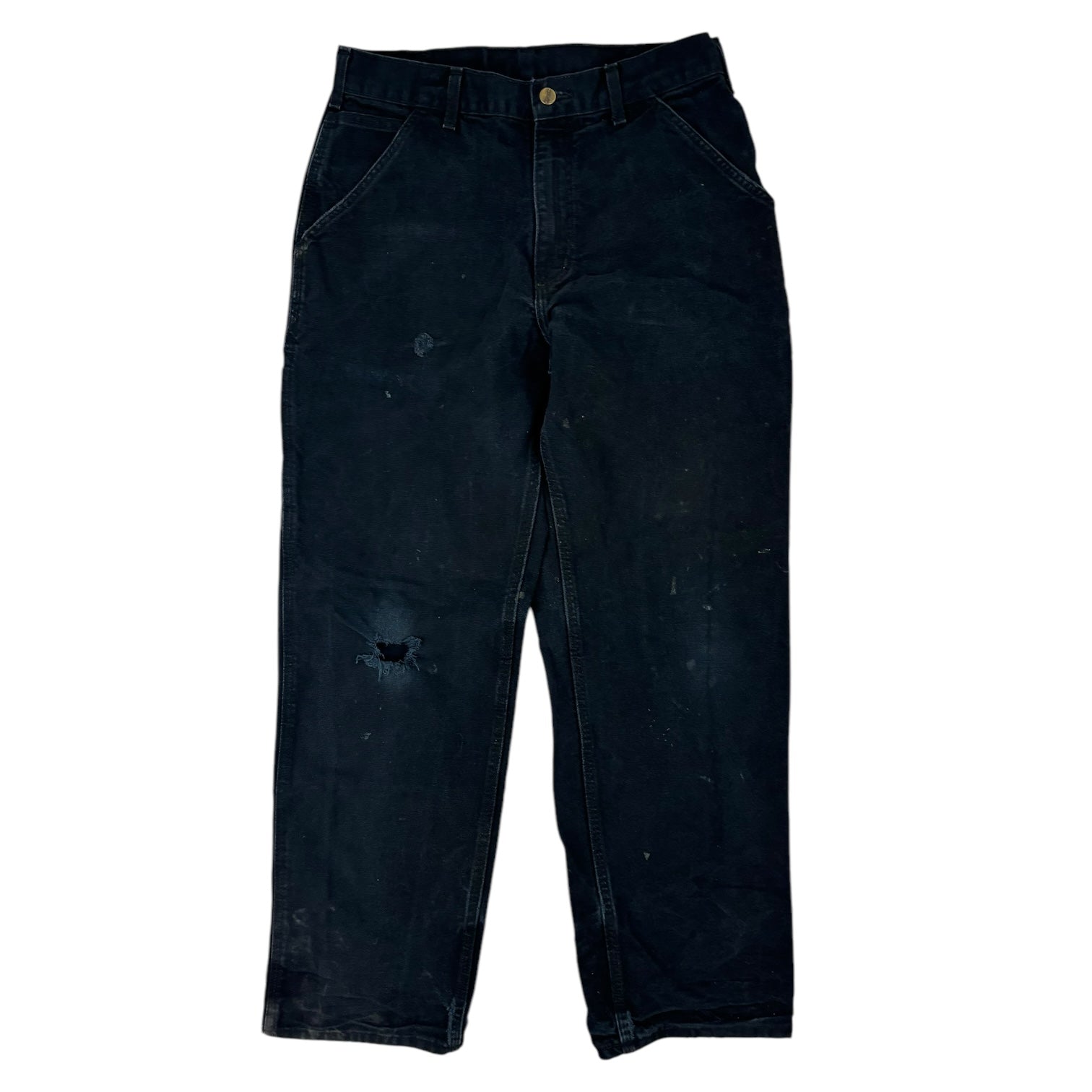 Vintage Carhartt Loose Fit Carpenter Pants Black