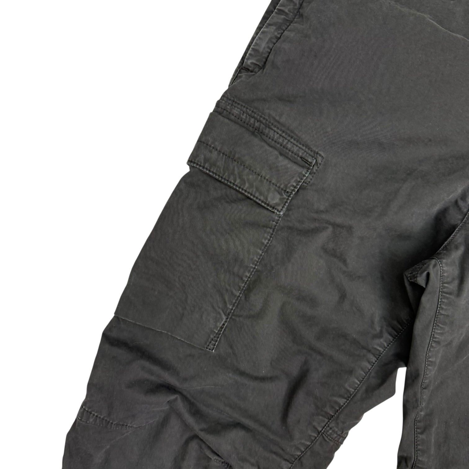 Stone Island Stretch Cotton Cargo Pants Black