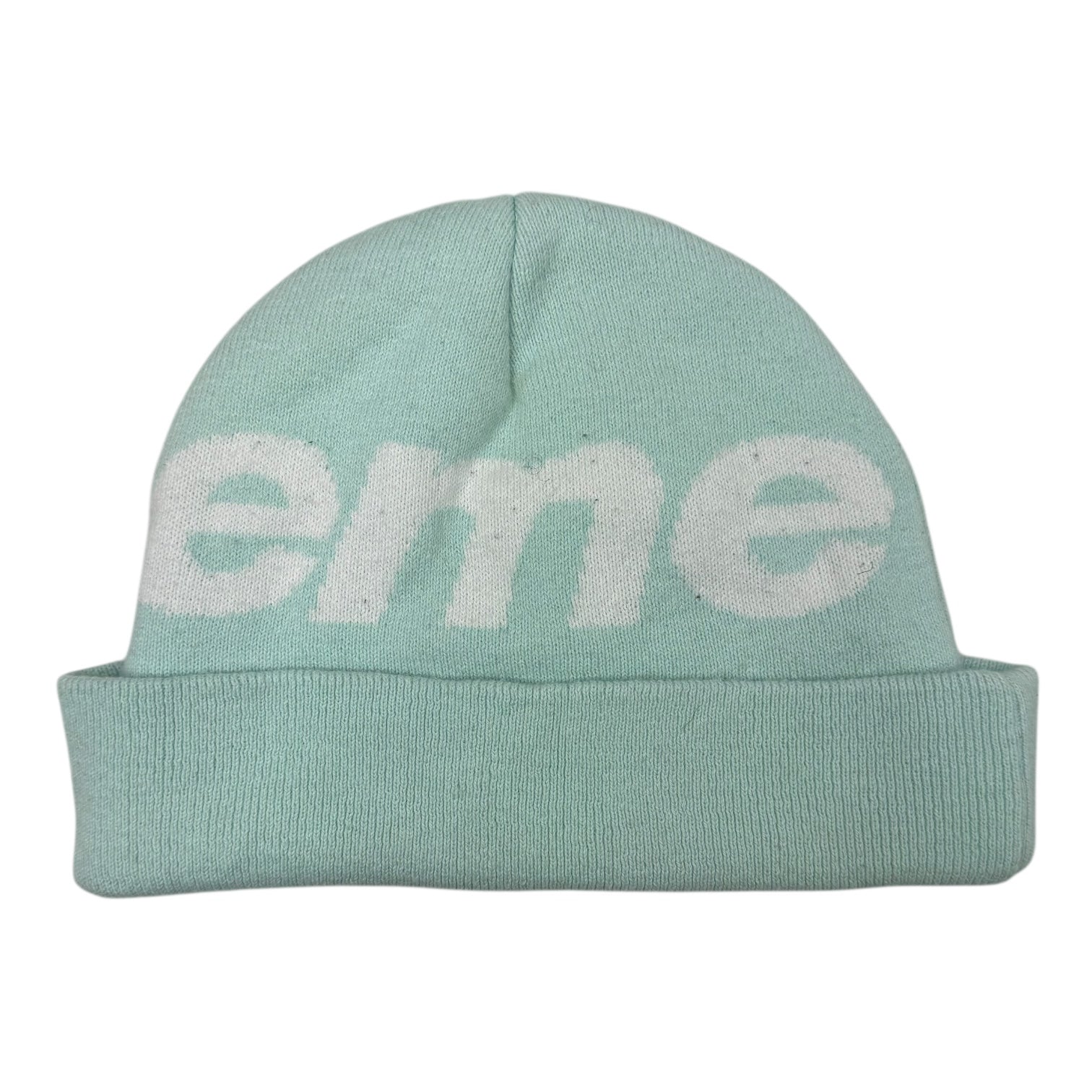 Supreme Big Logo Beanie Teal