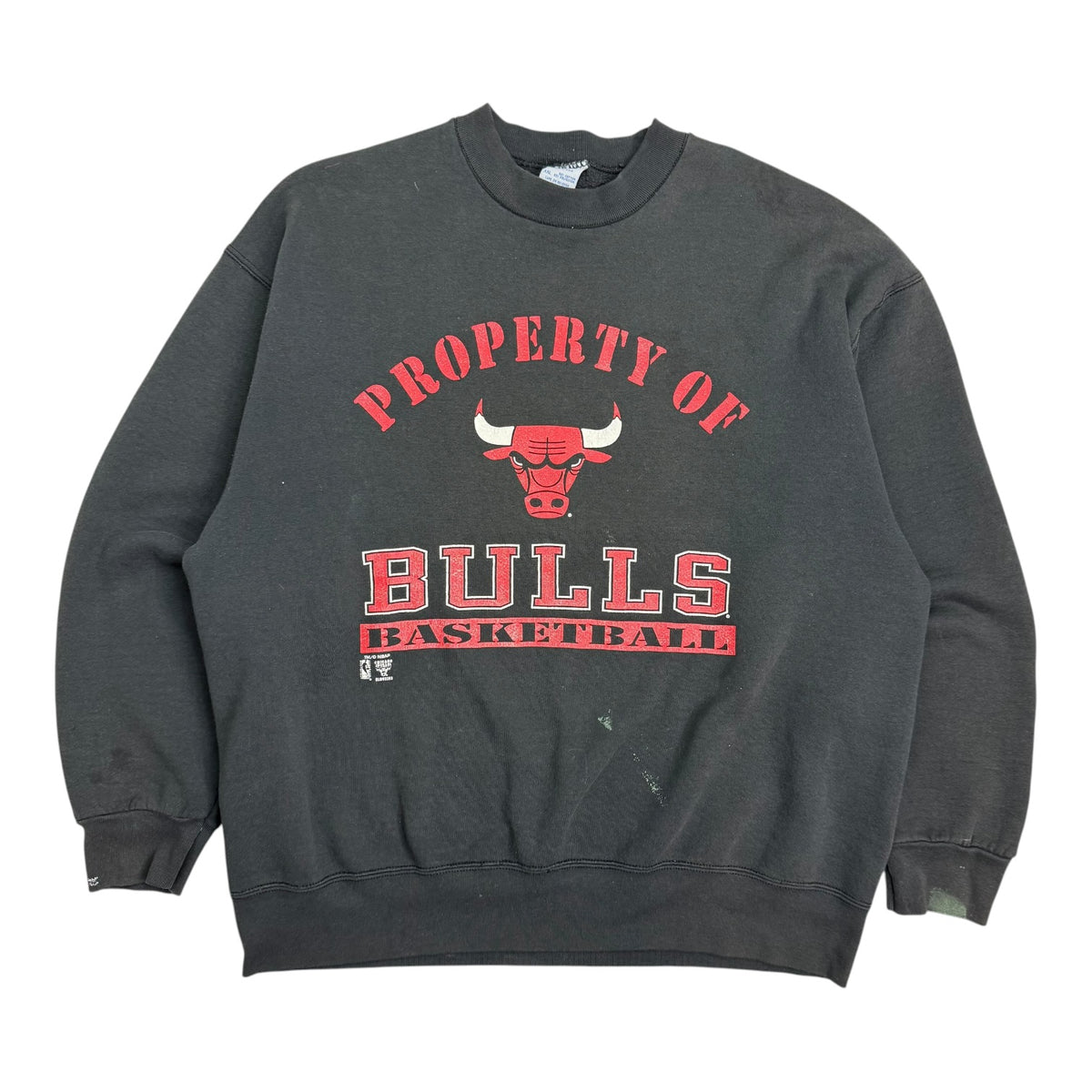 Vintage Salem Propery Of The Bulls Basketball Crewneck Black