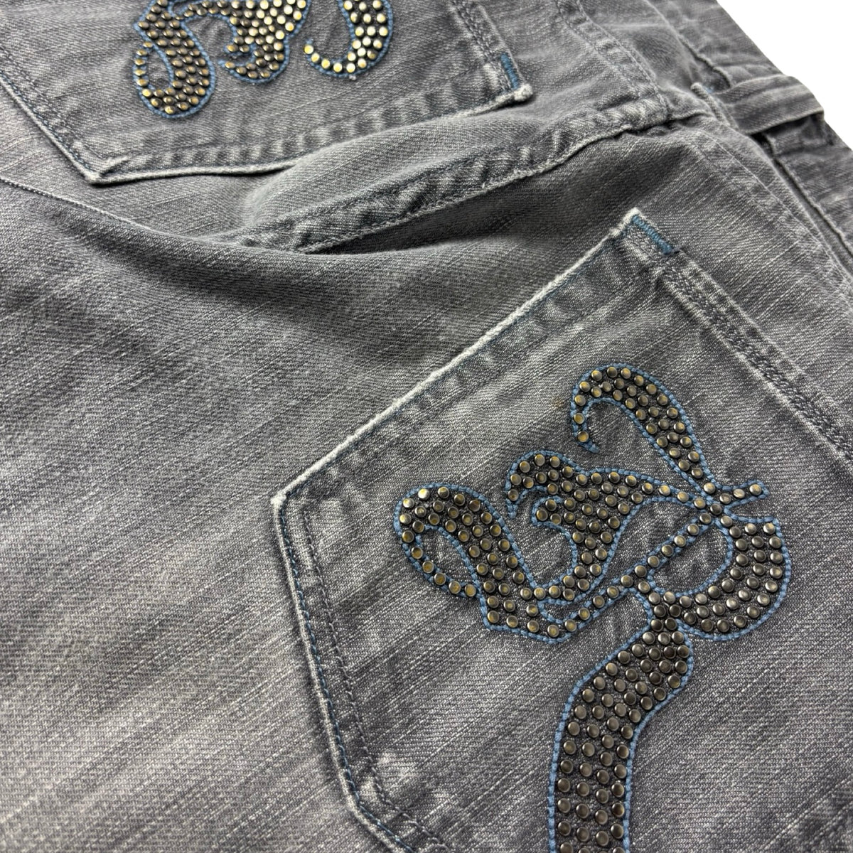 Vintage Y2K Rock & Republic Flared Jean Pant Washed Grey
