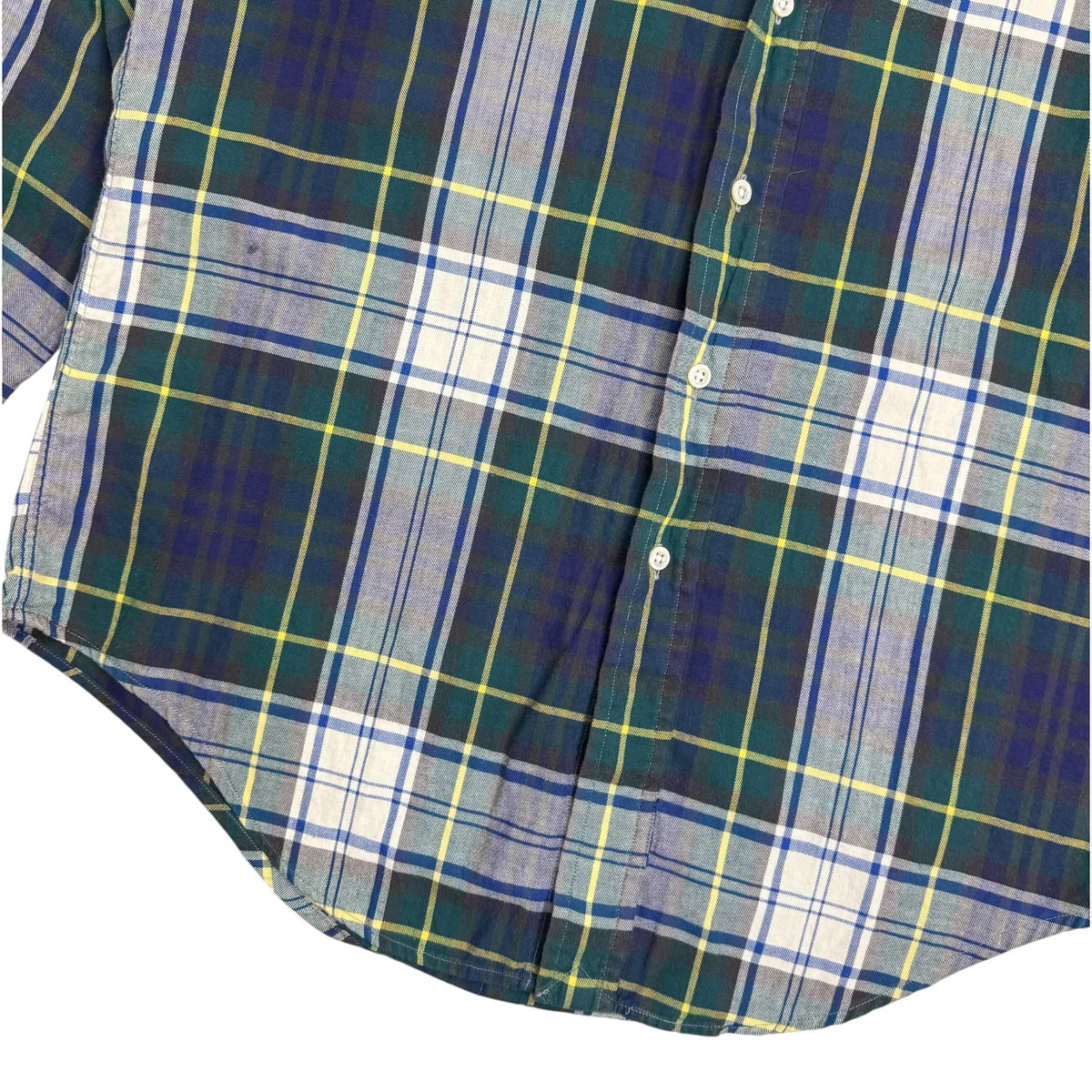 Vintage Polo Ralph Lauren L/S Button Up Plaid Green