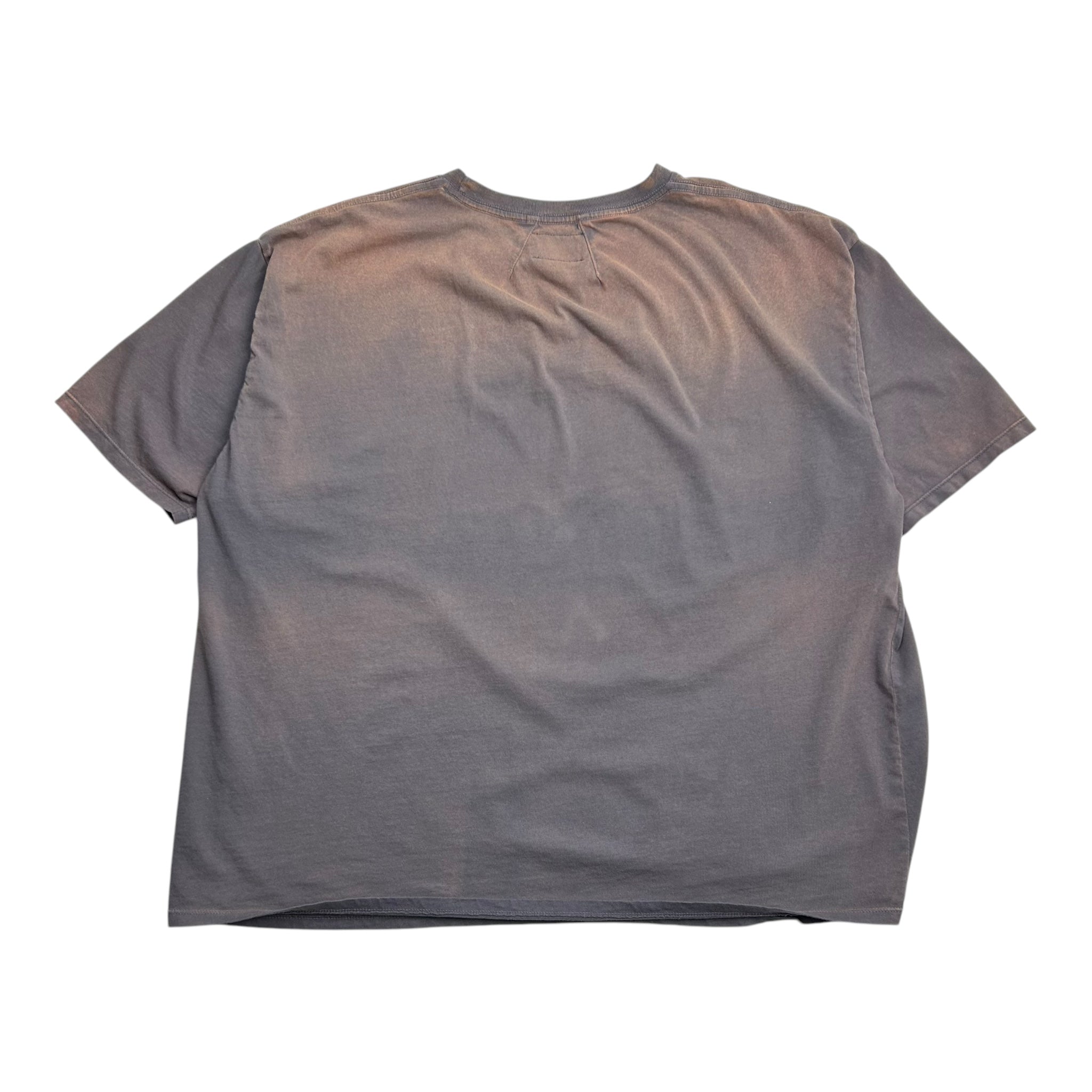 Rhude Eagle Logo Gradient Fade Tee Grey