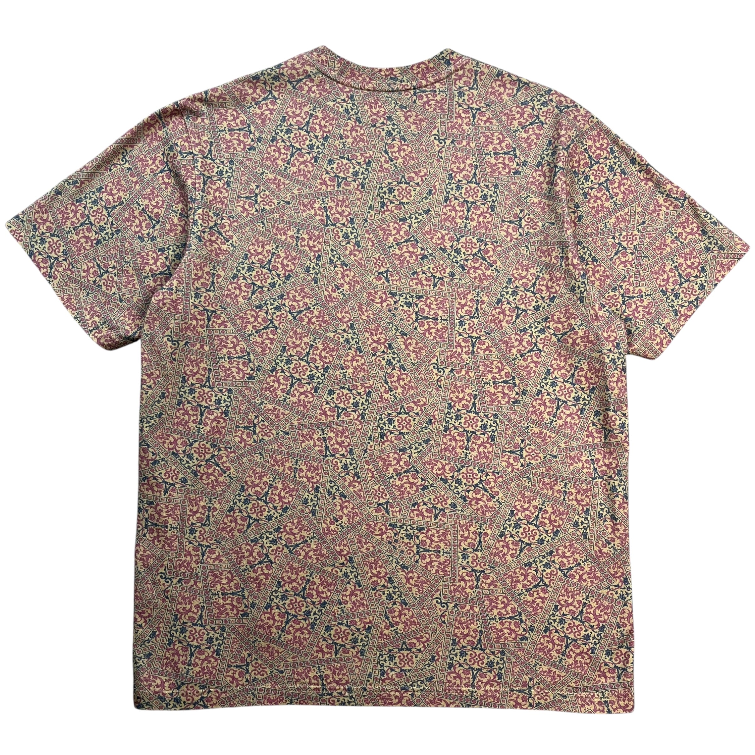 Supreme Floral Cards Small Box Tee Khaki