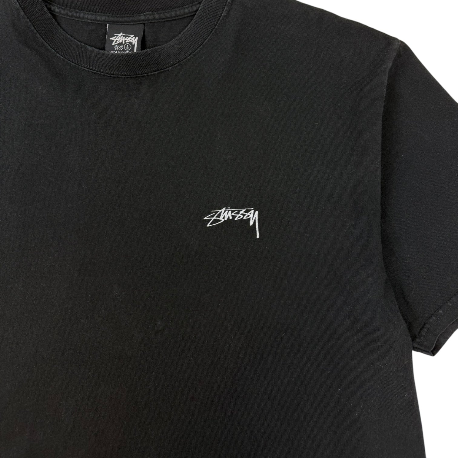 Stüssy Smooth Stock Logo T-Shirt Black