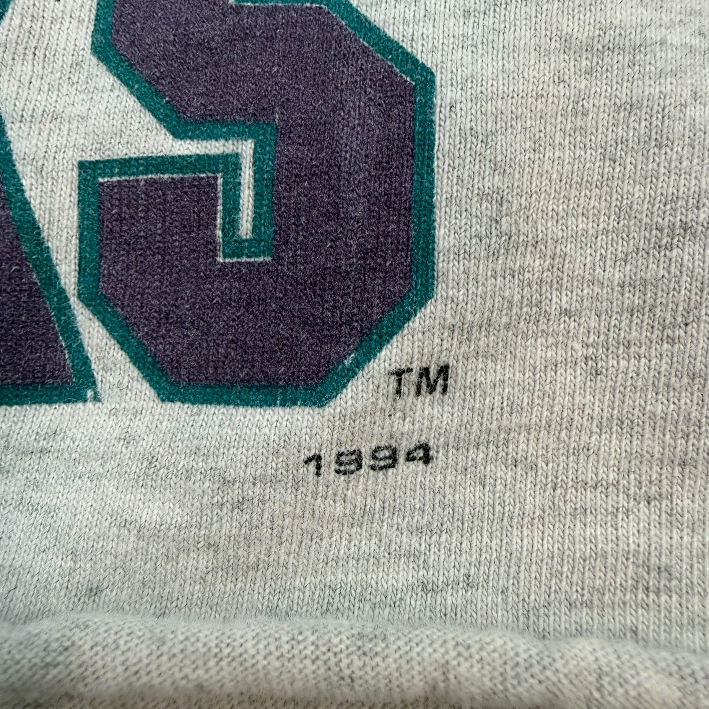 1994 Anaheim Ducks Cropped Tee Grey