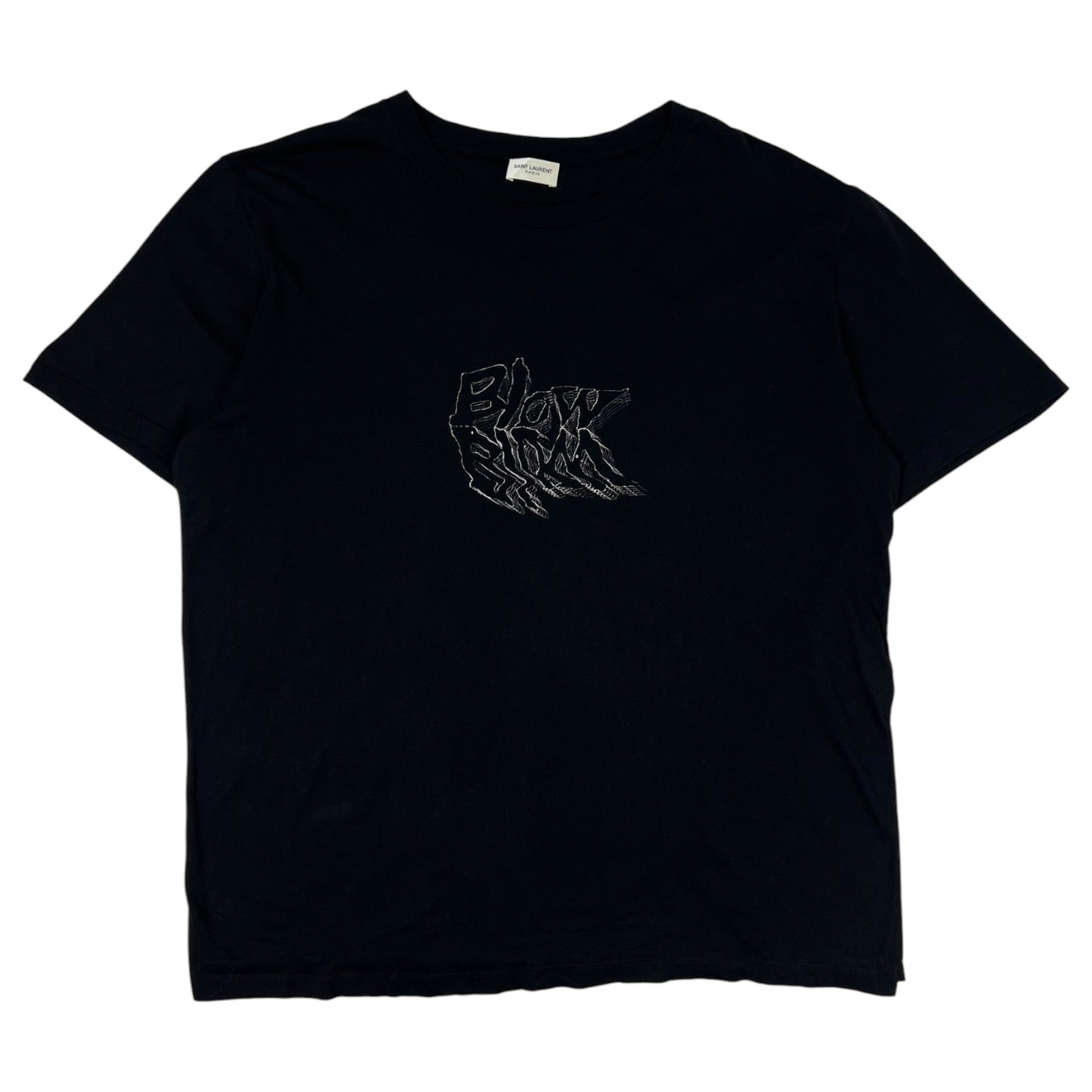 Saint Laurent Paris “Blow” Print T-Shirt Black