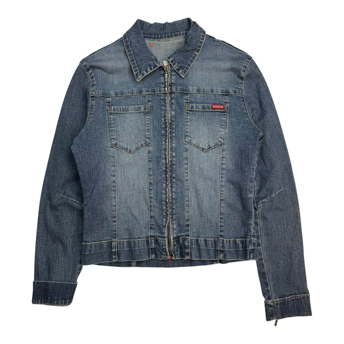 (W) Vintage Y2K Guess Denim Jacket Dark Wash