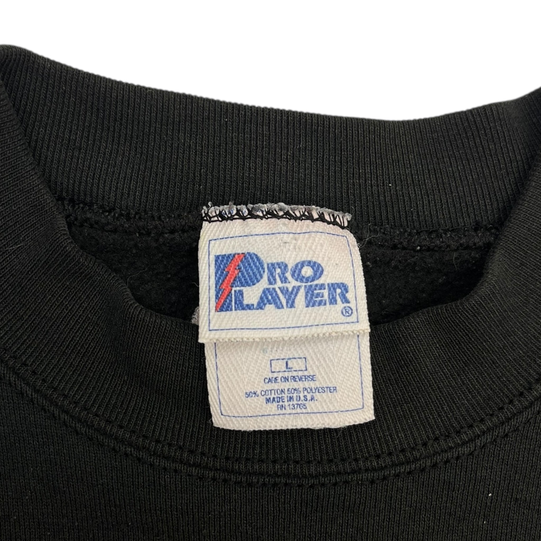 Vintage Detroit Pistons Pro Player Crewneck Sweatshirt Black