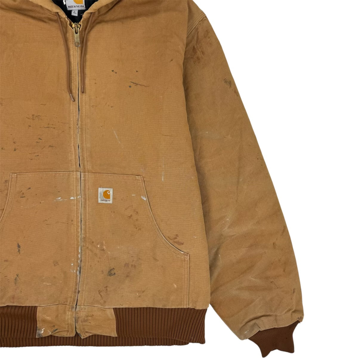 Vintage Carhartt Hooded Jacket Brown