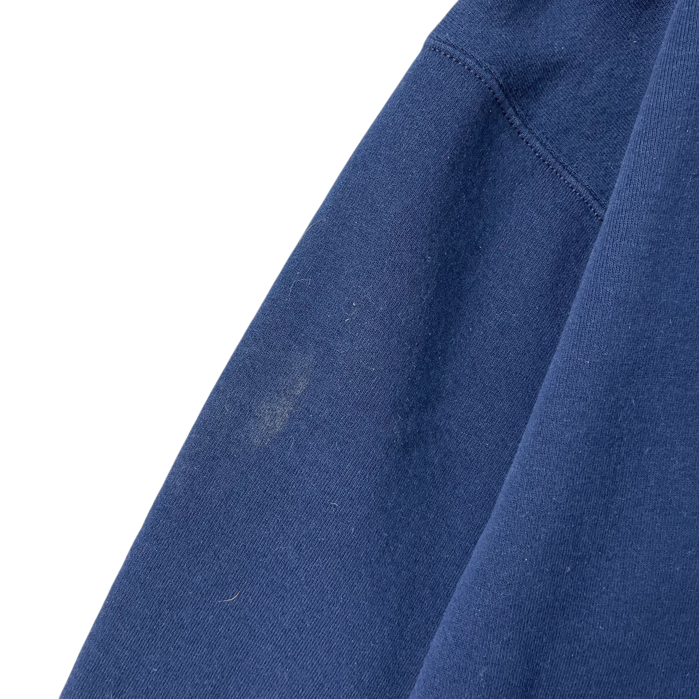 Vintage Russell Blank Hoodie Navy