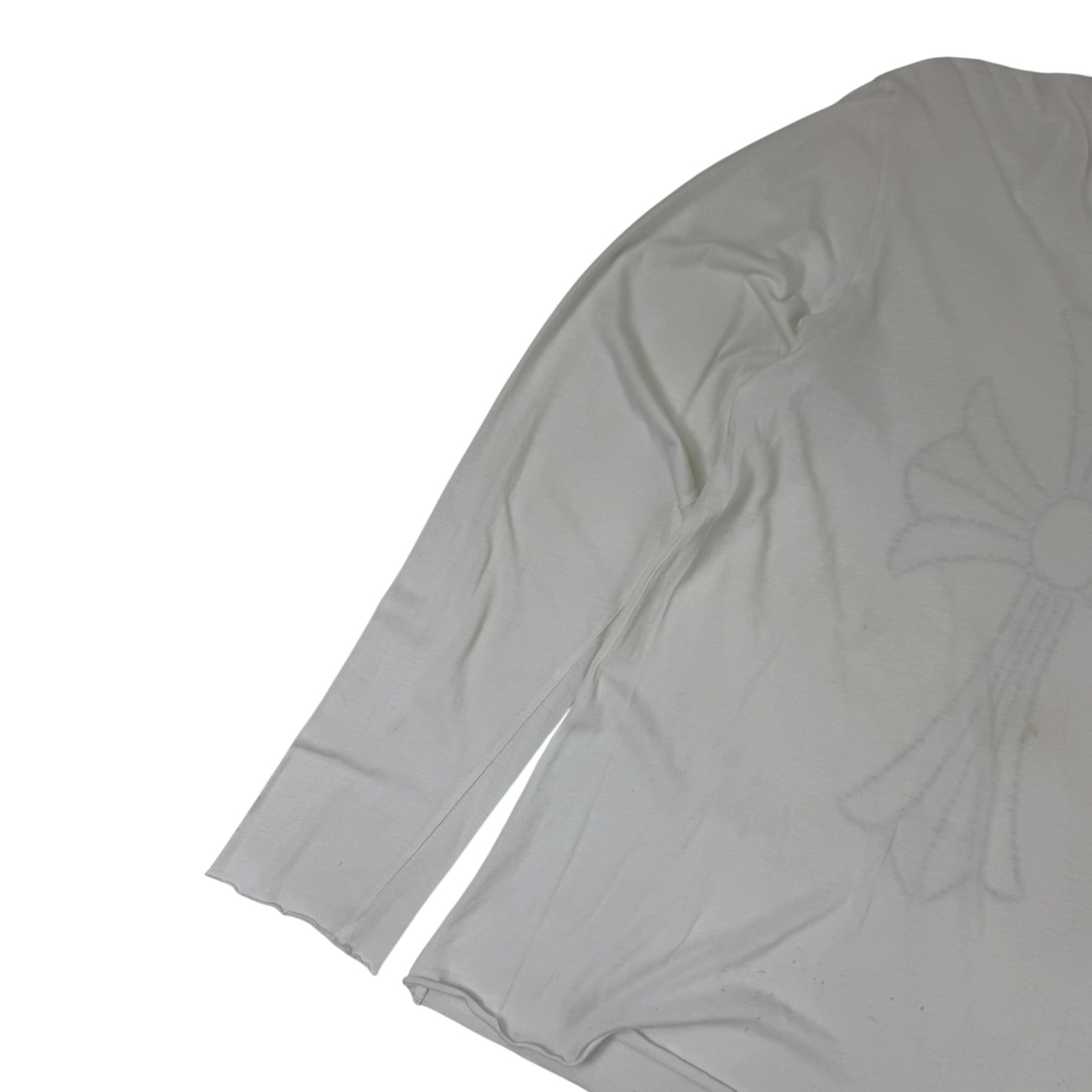 Vintage Chrome Hearts Cross Longsleeve Shirt White