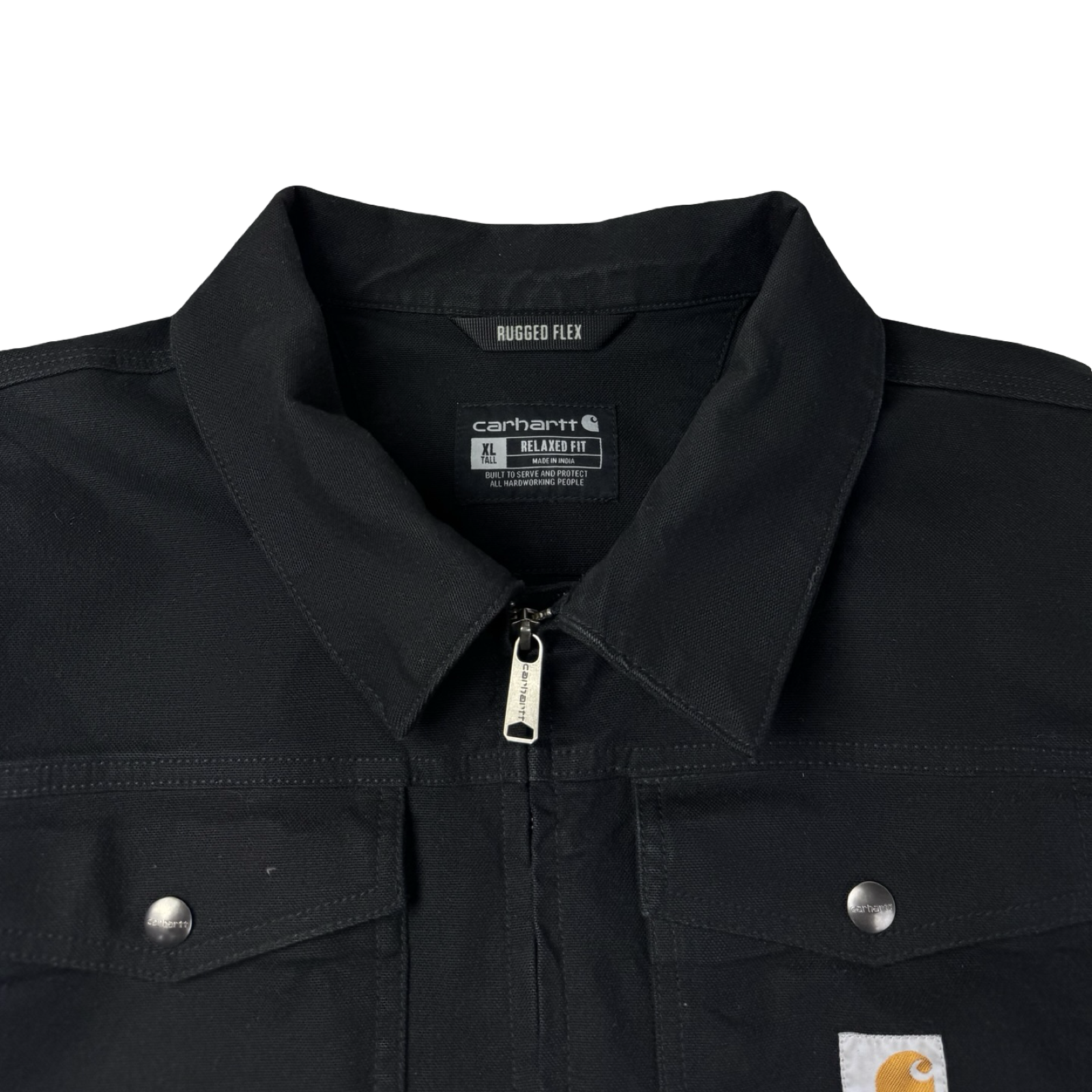 Carhartt Zip Up Duck Canvas Jacket Black