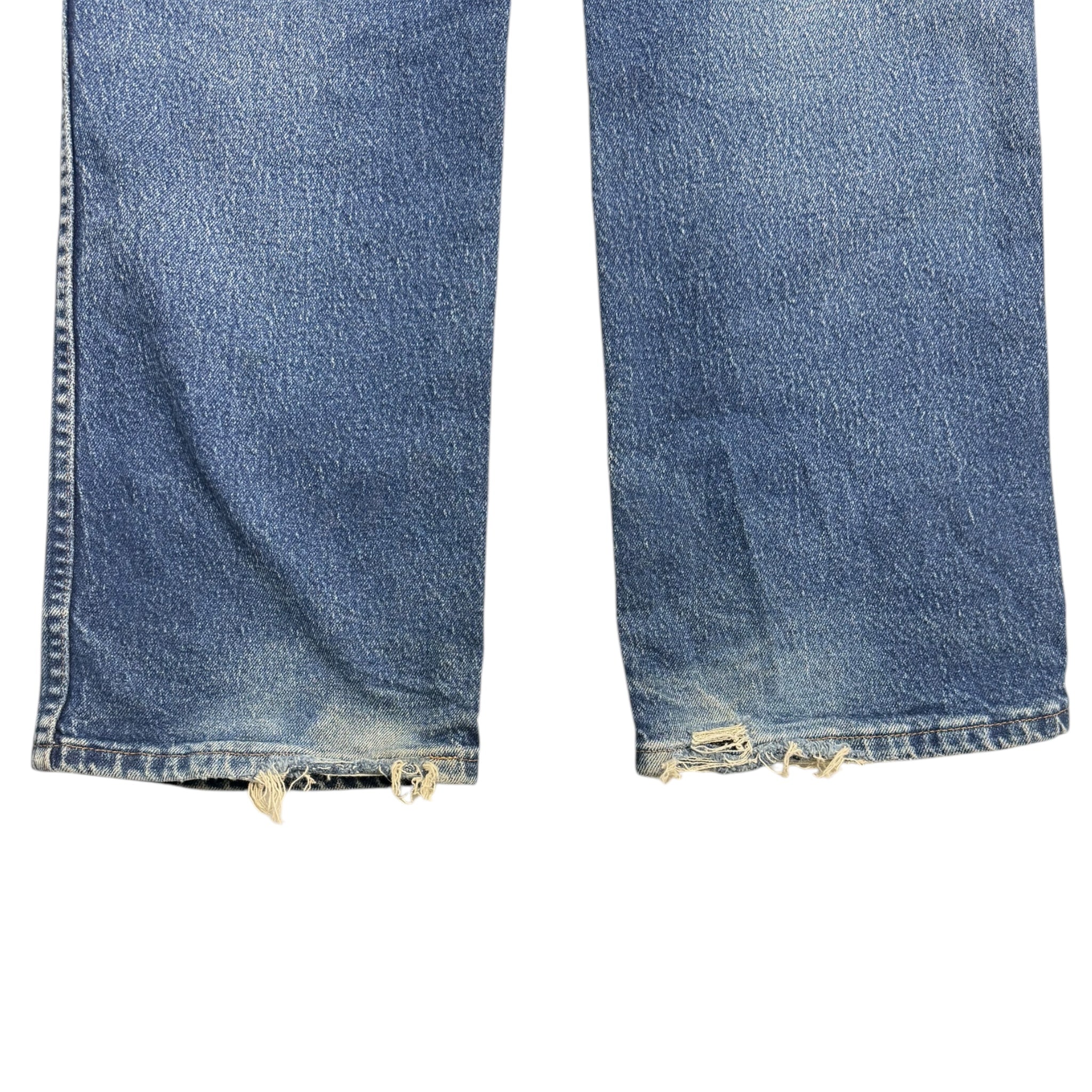 Vintage Distressed Wrangler Flare Jeans