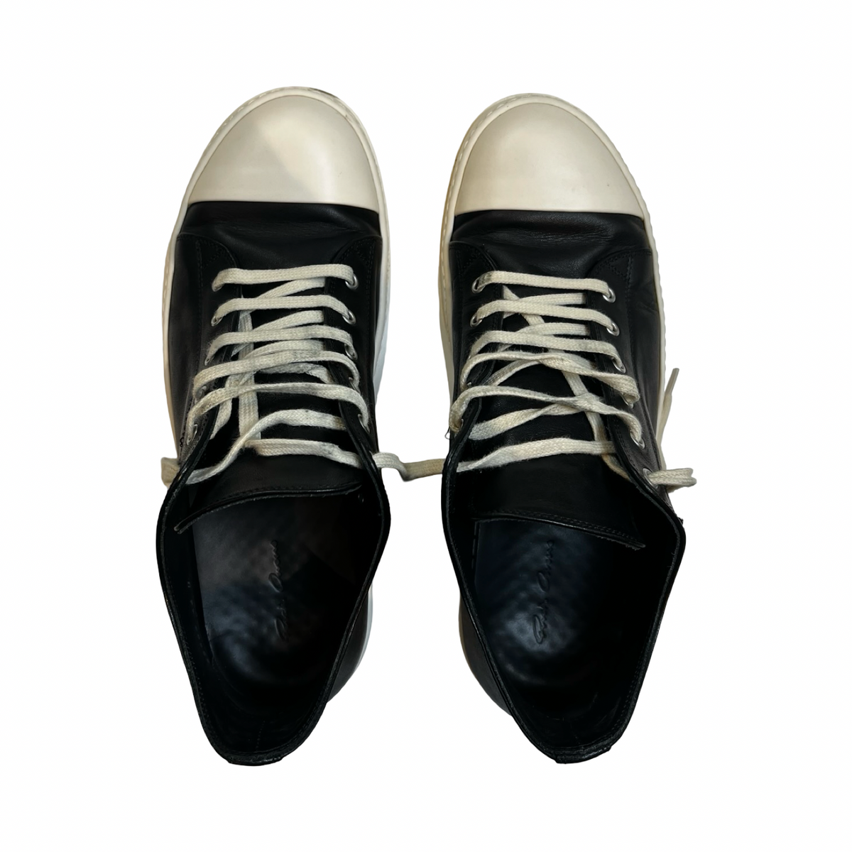 Rick Owens Temple Low Sneakers Black (Used)