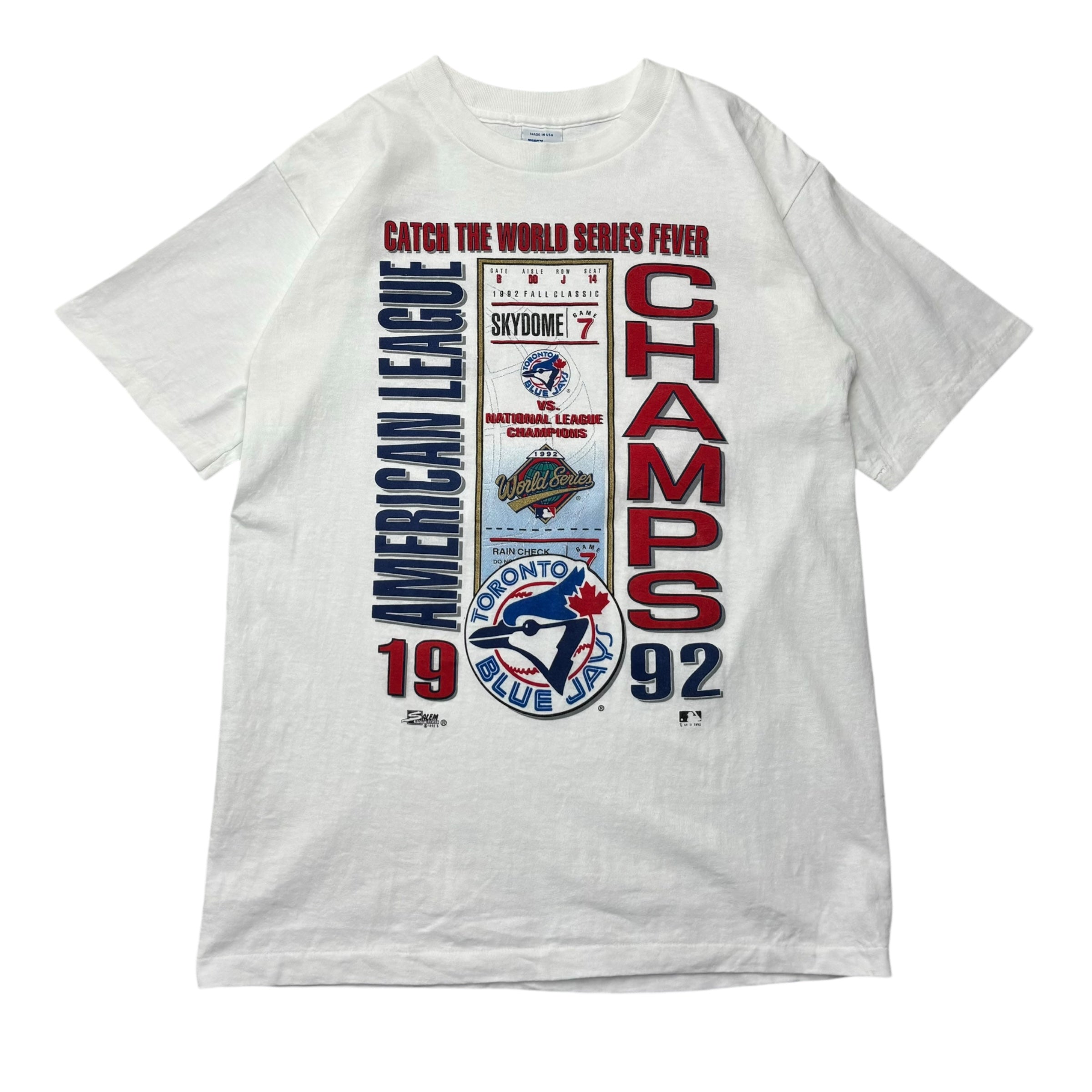 1992 Toronto Blue Jays Catch The World Series Fever Tee