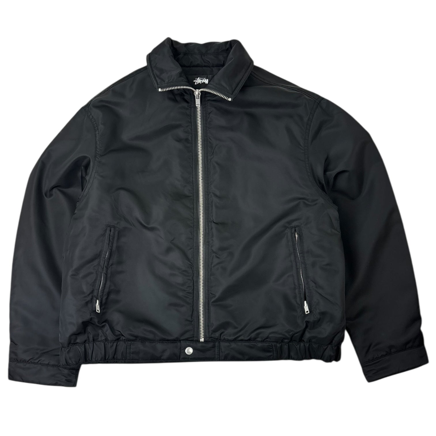 Stussy Pile Lined Zip-Up Jacket Black