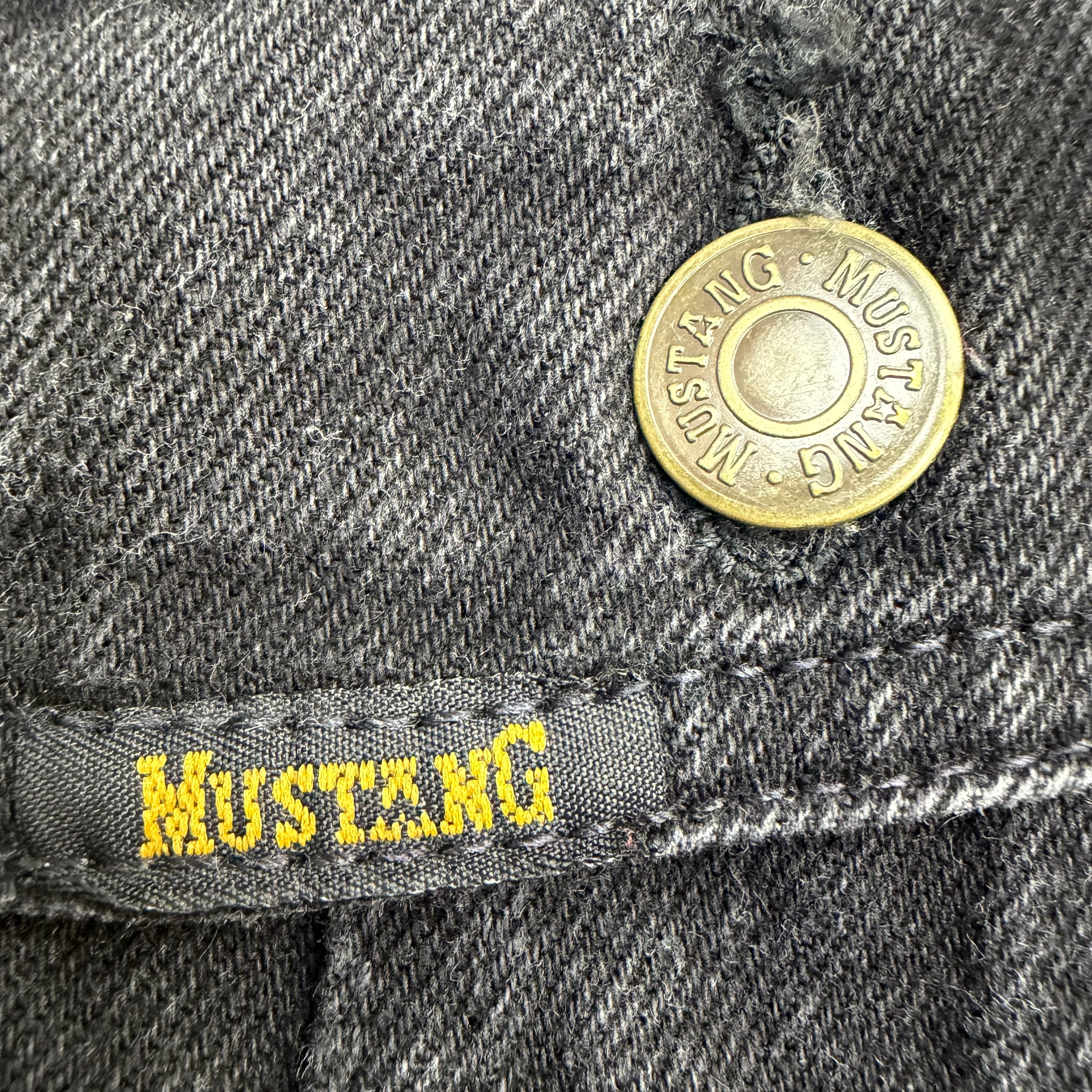 Vintage Mustang Stormrider Blanket Lined Denim Jacket Black