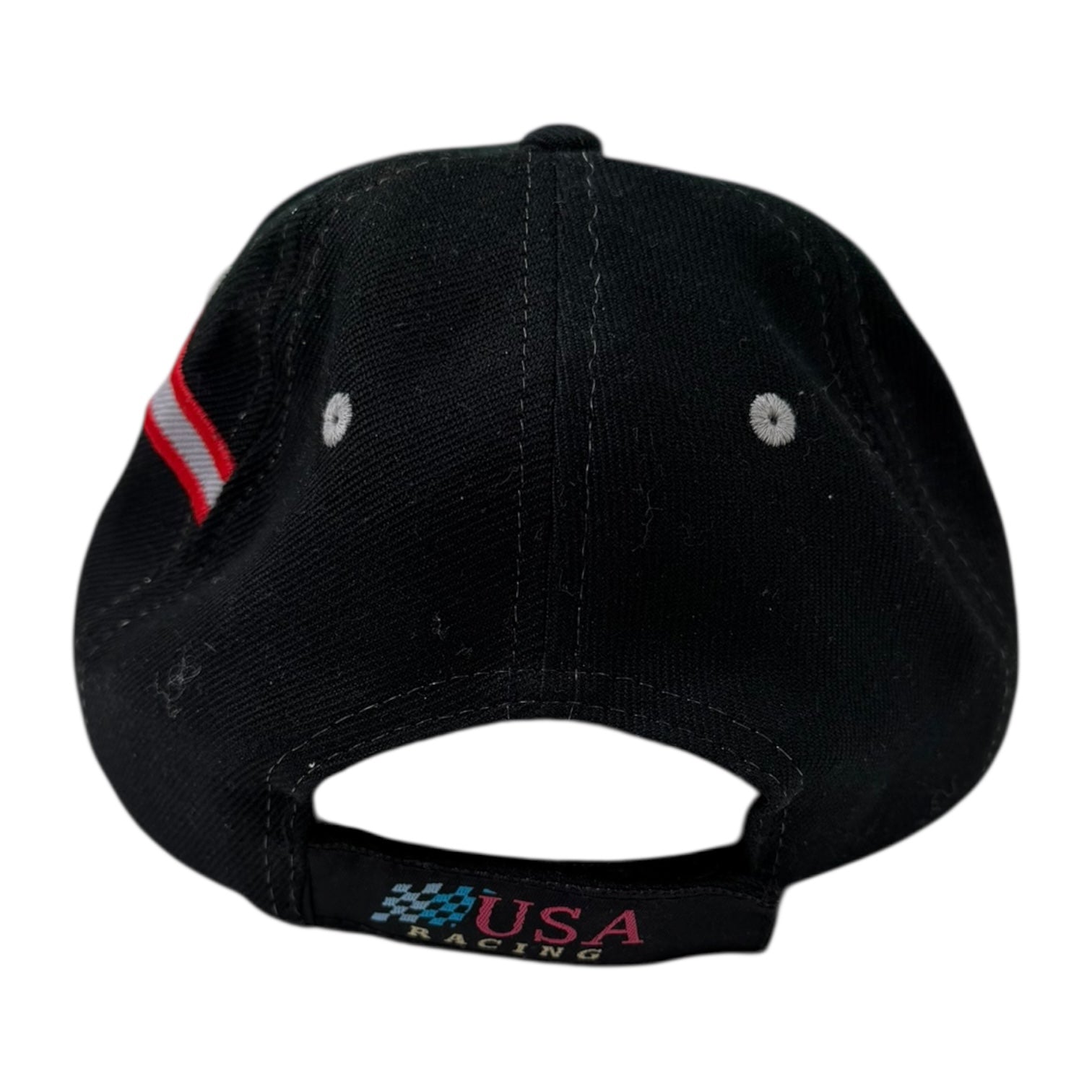 Vintage “24” USA Racing StrapBack Hat Black