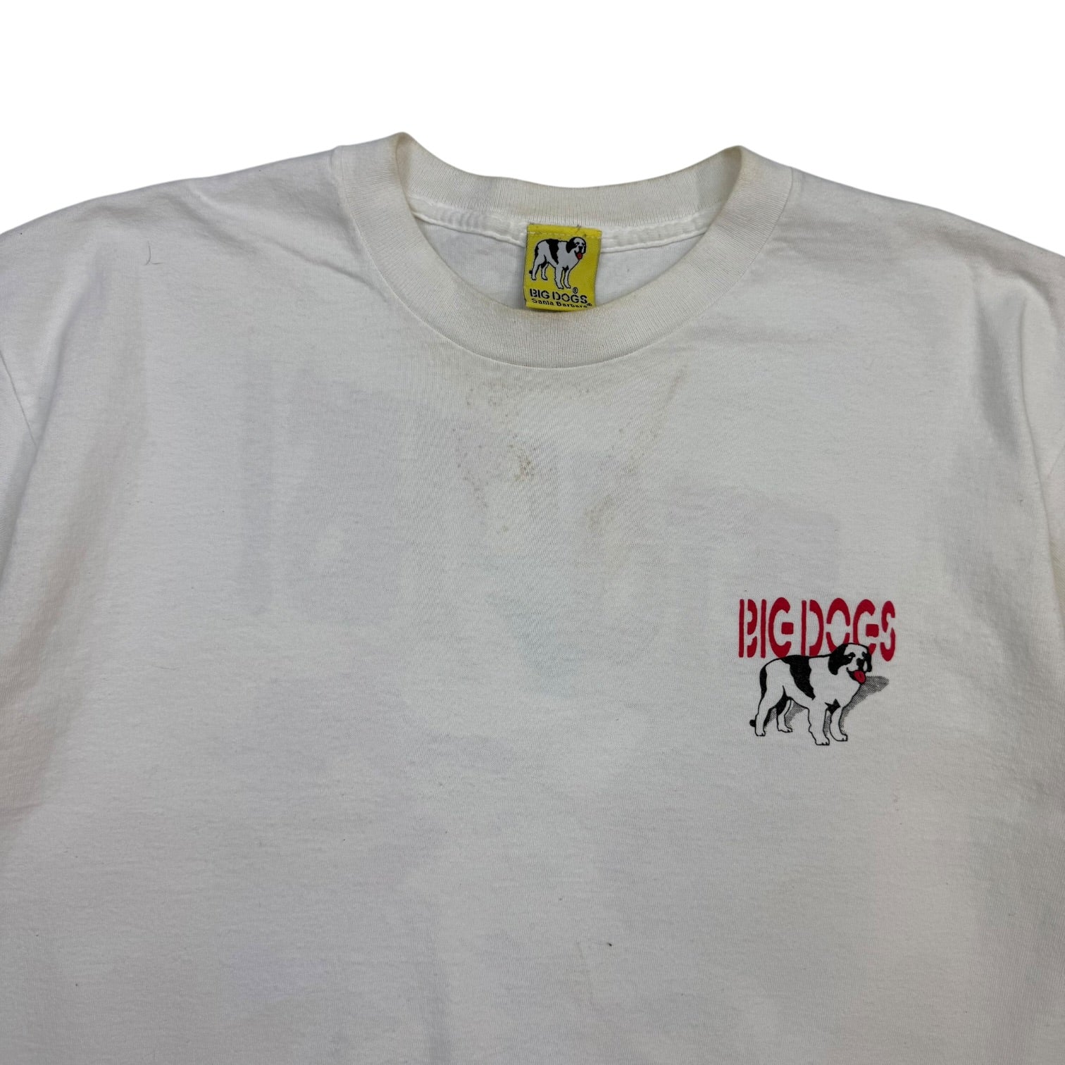 Vintage Big Dogs Fetch This T-Shirt White