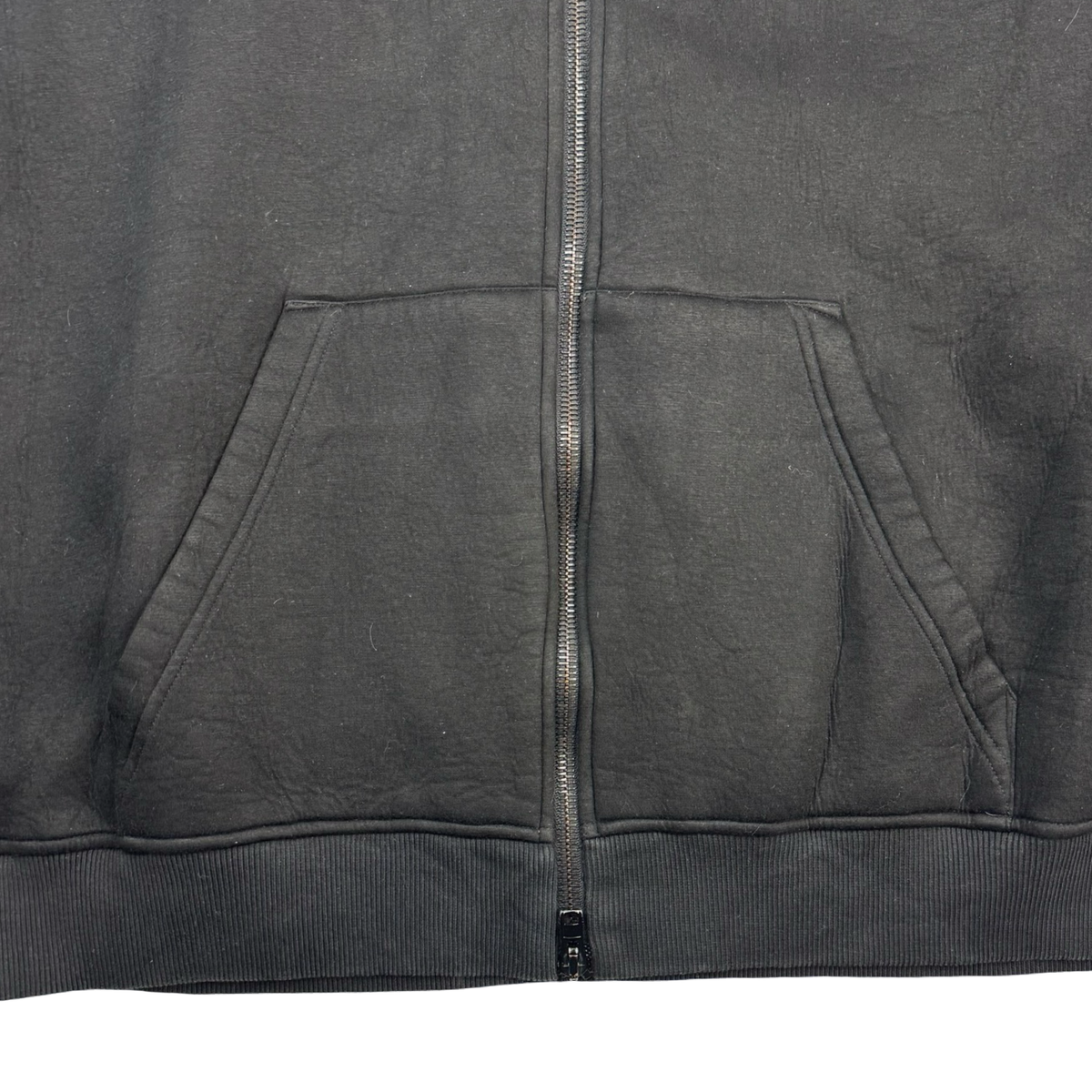 Givenchy Black & White Back Logo Zip-Up Hoodie