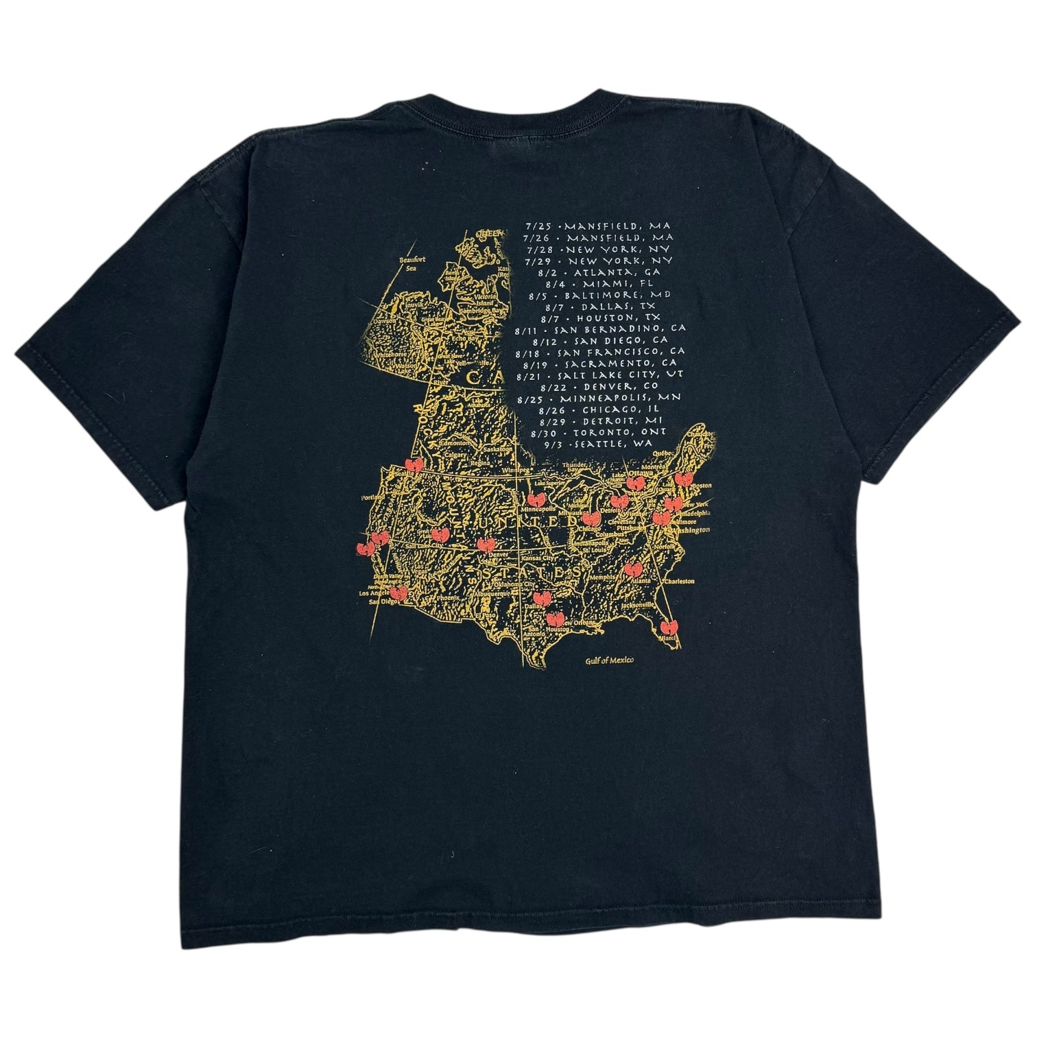 2007 Wu Tang Clan Tour Tee Black