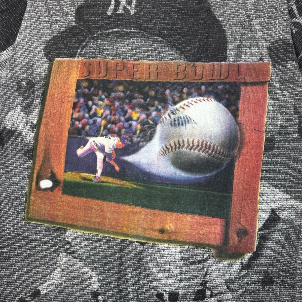 Vintage New York Yankees Baseball ‘Super Bowl’ AOP T-Shirt