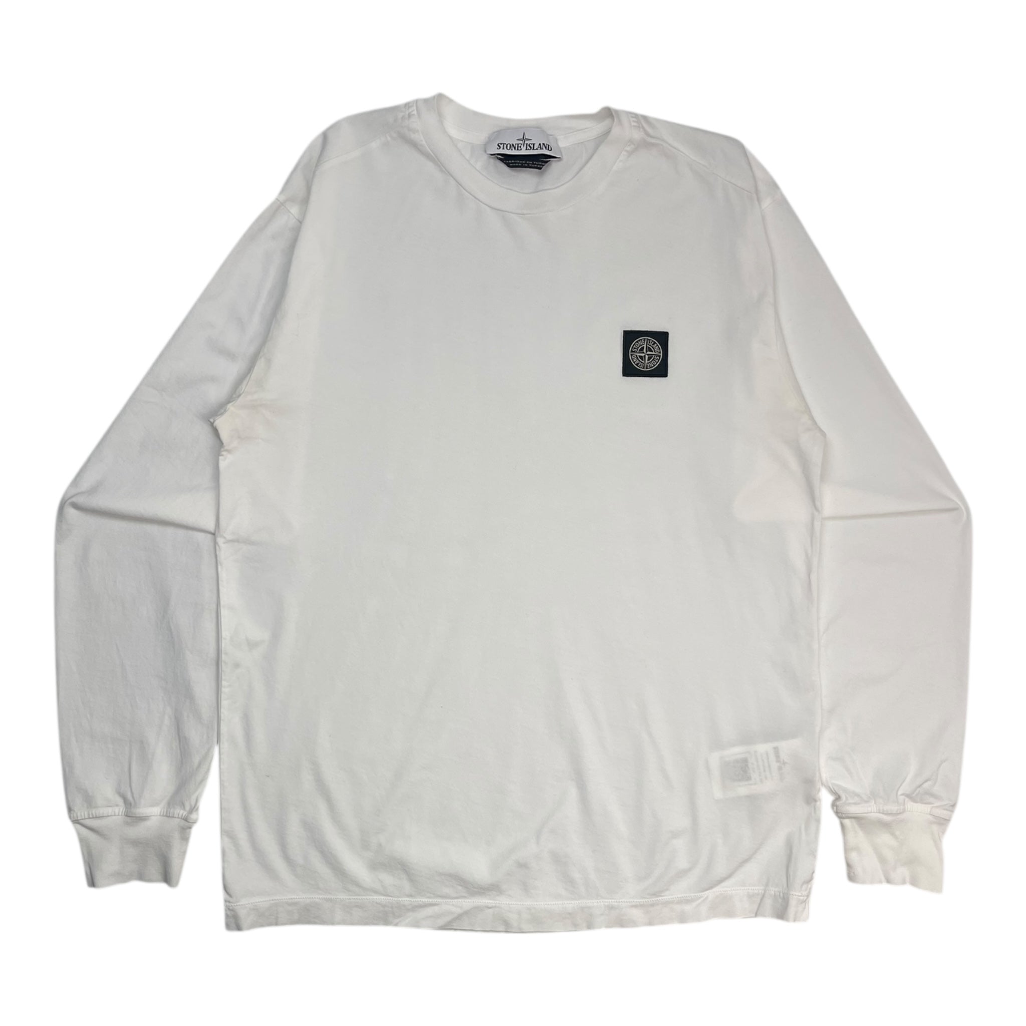 Stone Island Compass Patch L/S White