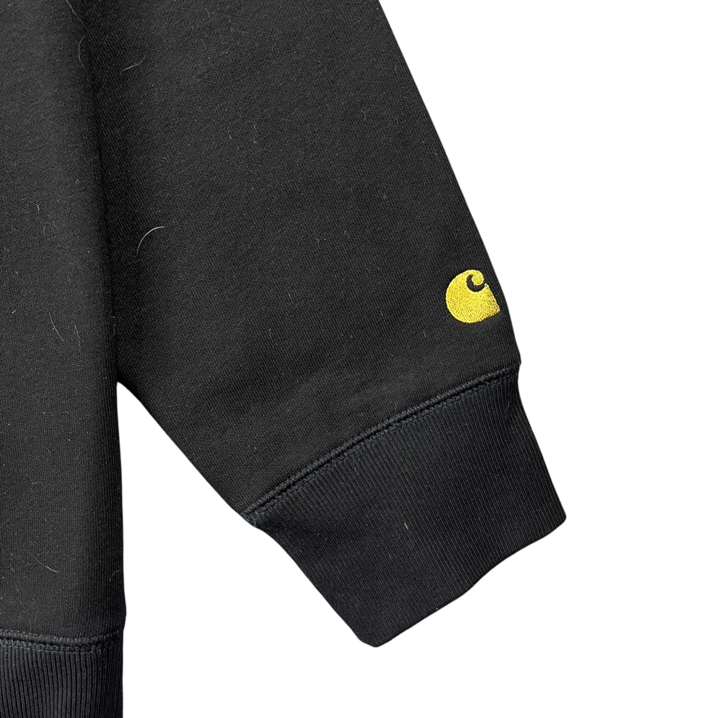 Carhartt Wip Logo Hoodie Black