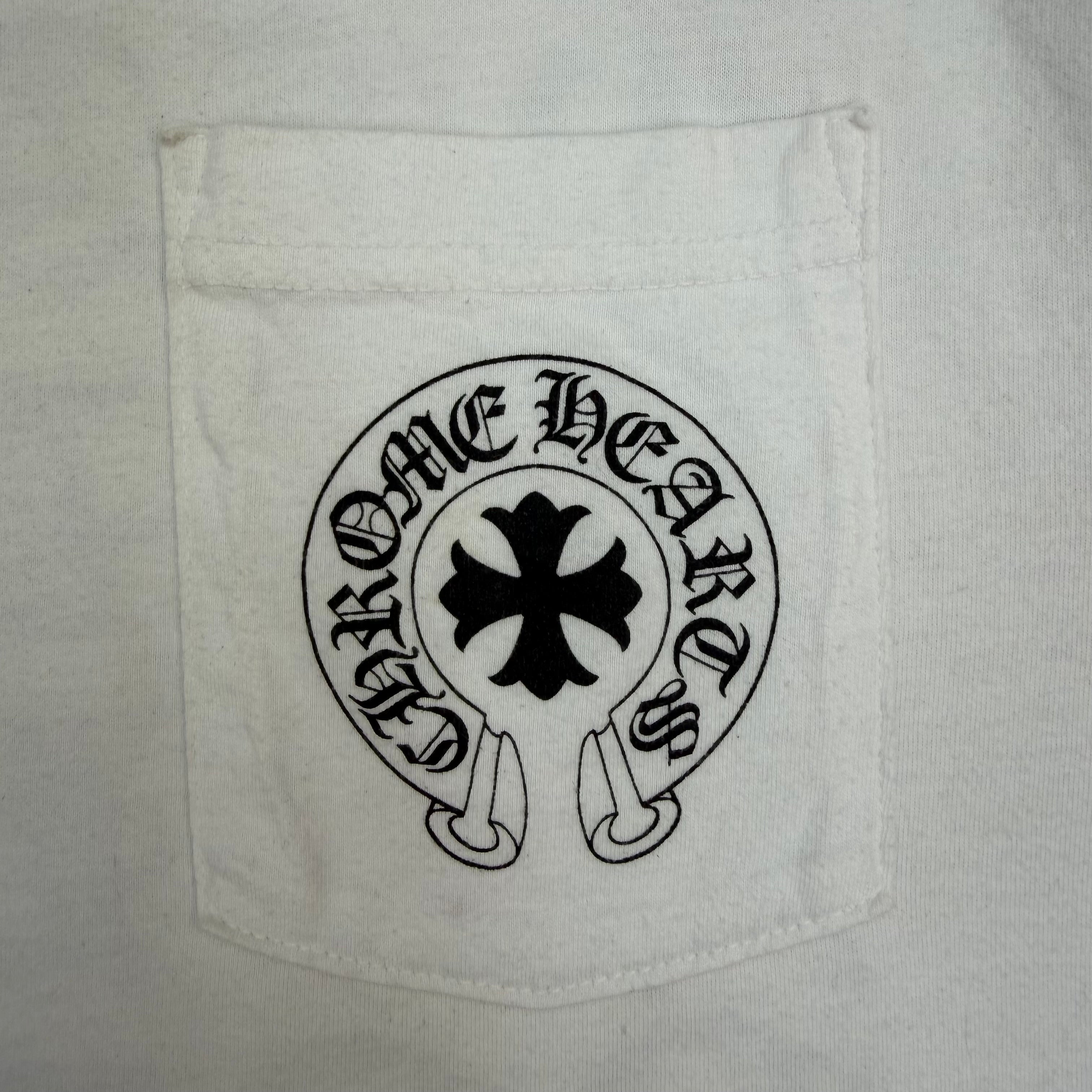 Chrome Hearts Tokyo Exclusive Eye Chart Pocket Tee White