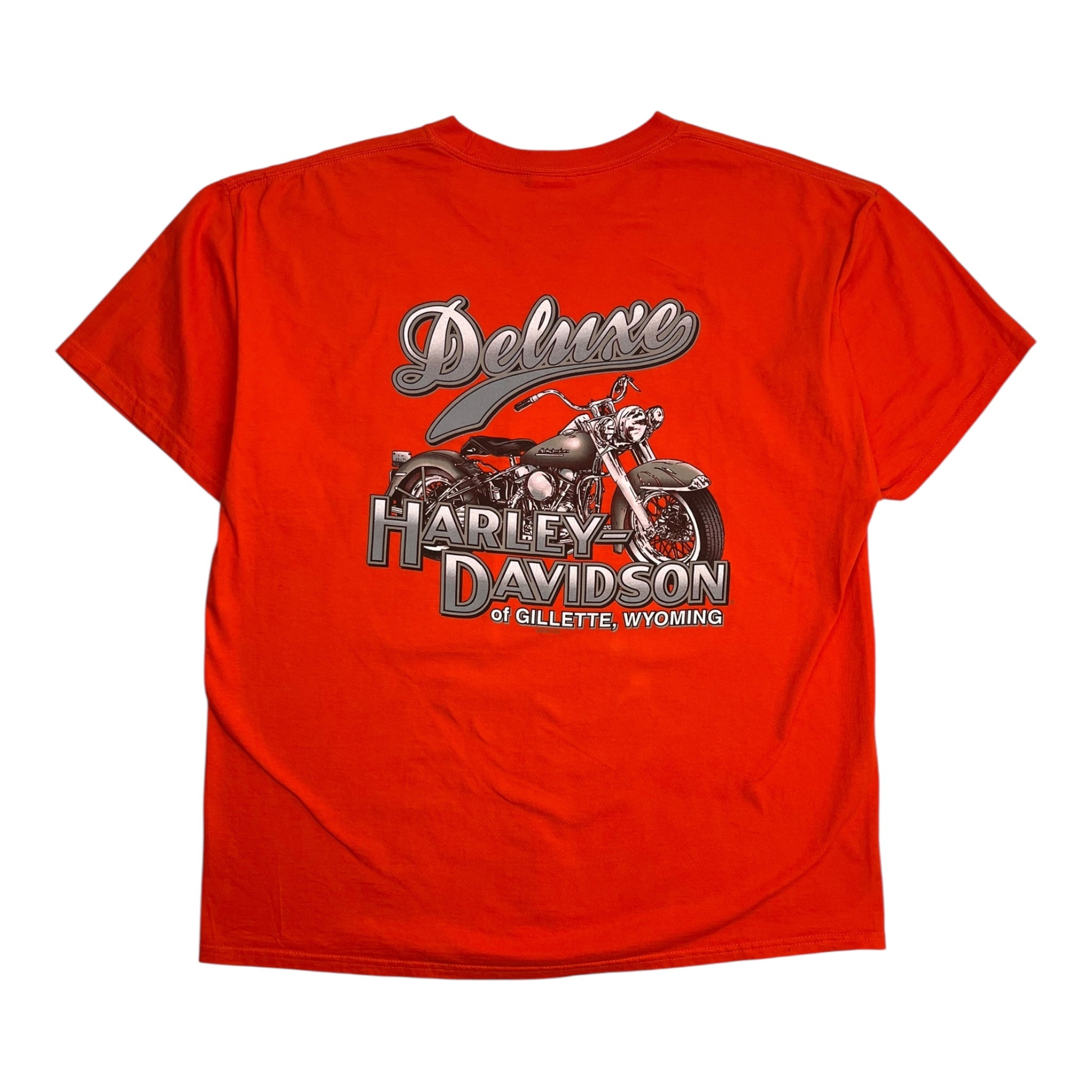Harley Davidson Gilette Wyoming T-Shirt Orange