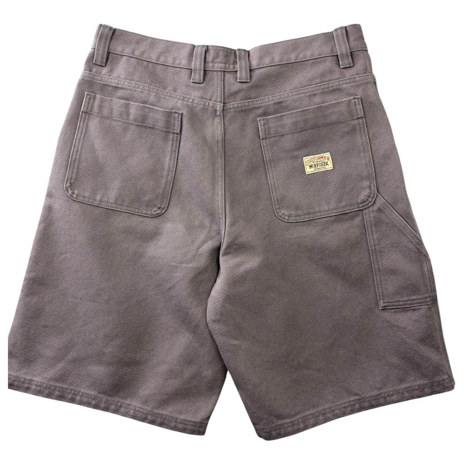 Stussy Washed Canvas Work Shorts Purple
