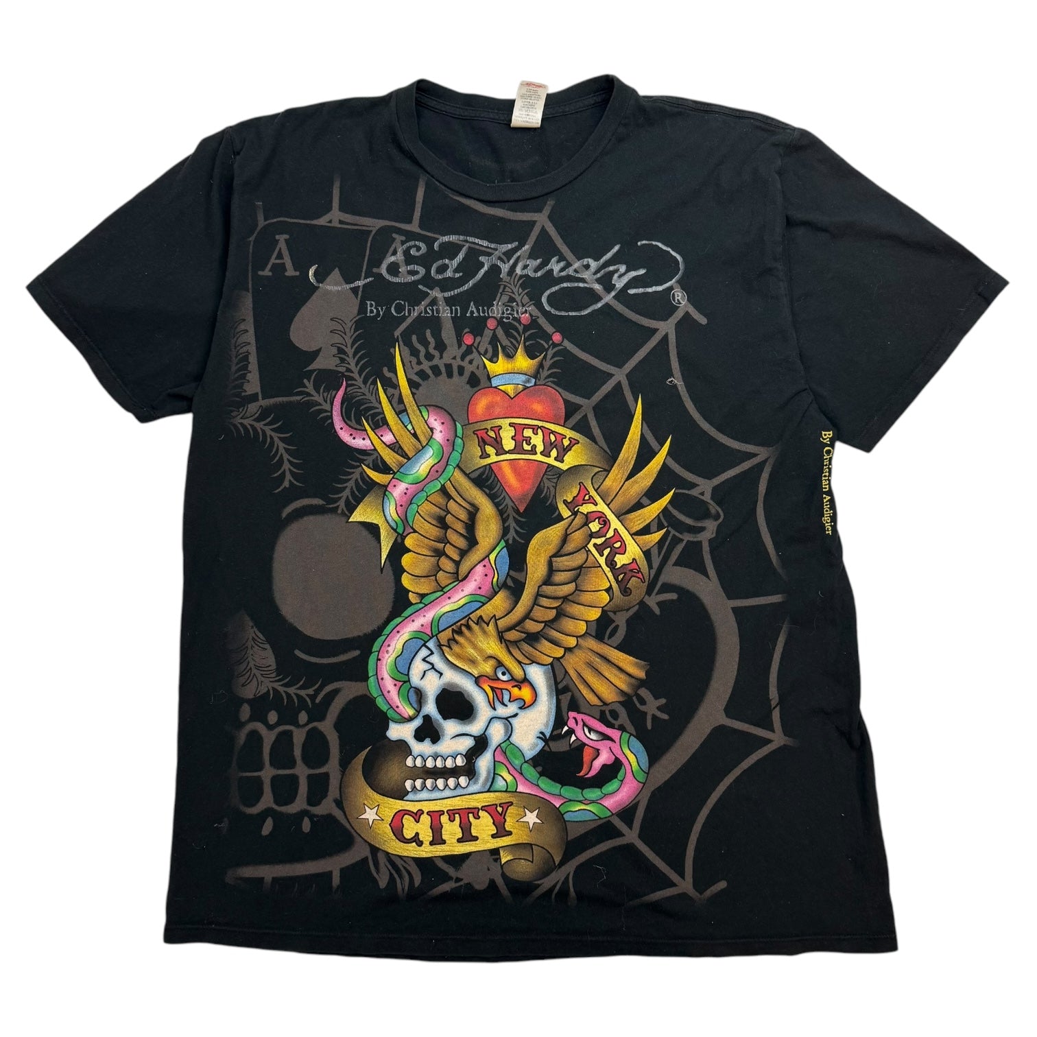 Vintage Y2K Ed Hardy NYC Tee Black