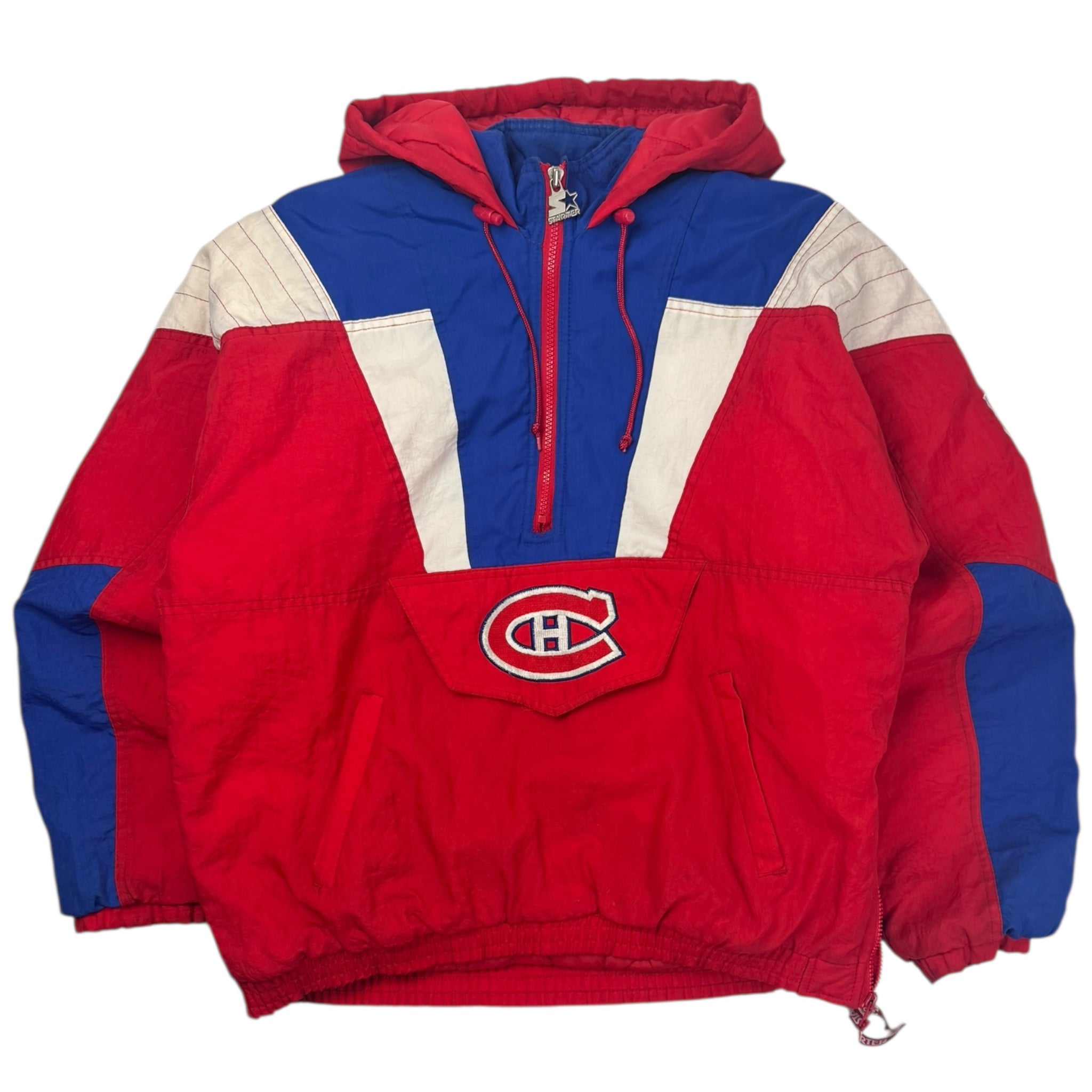 Vintage Montreal Canadiens Quarter Zip Starter Jacket
