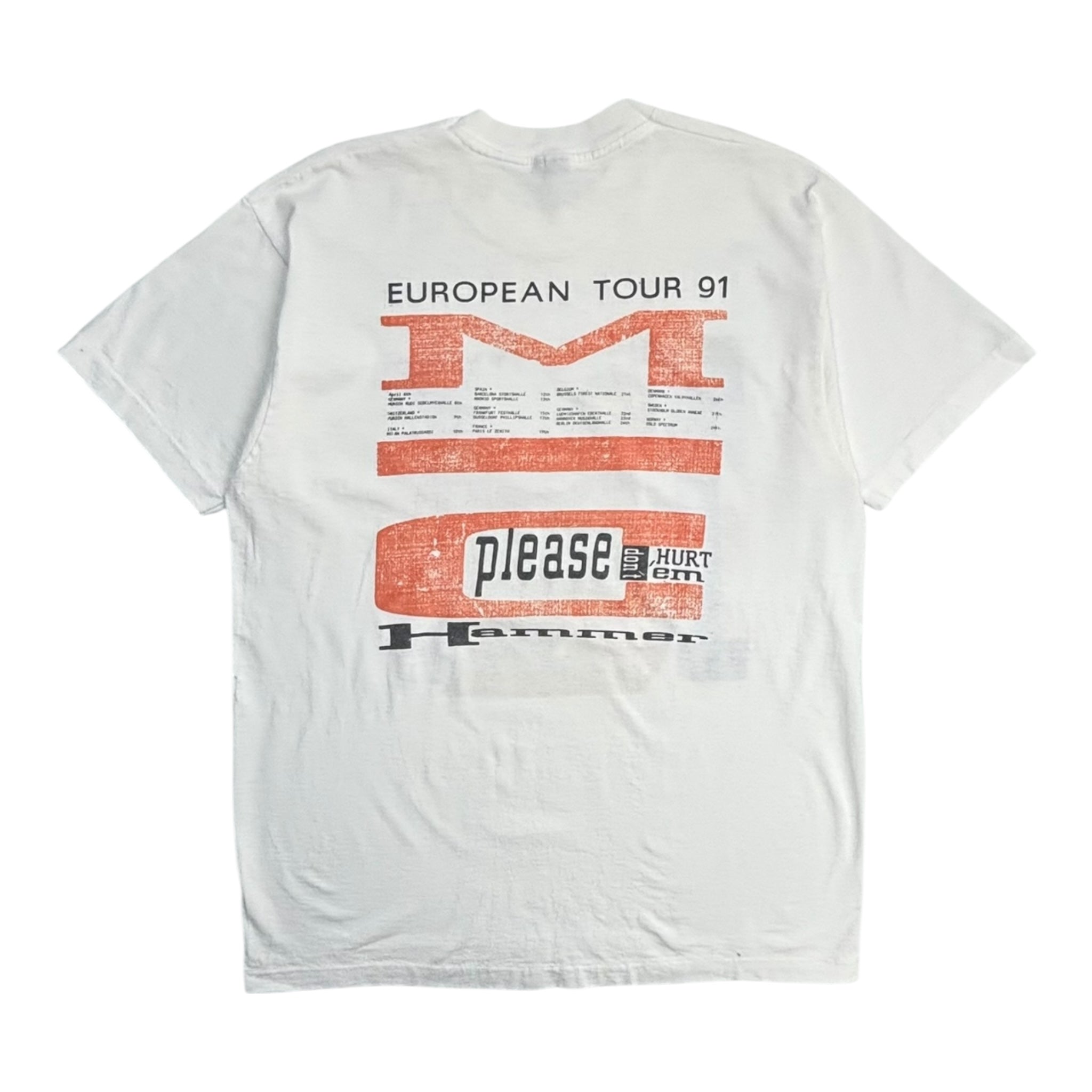 1991 MC Hammer European Tour T-Shirt
