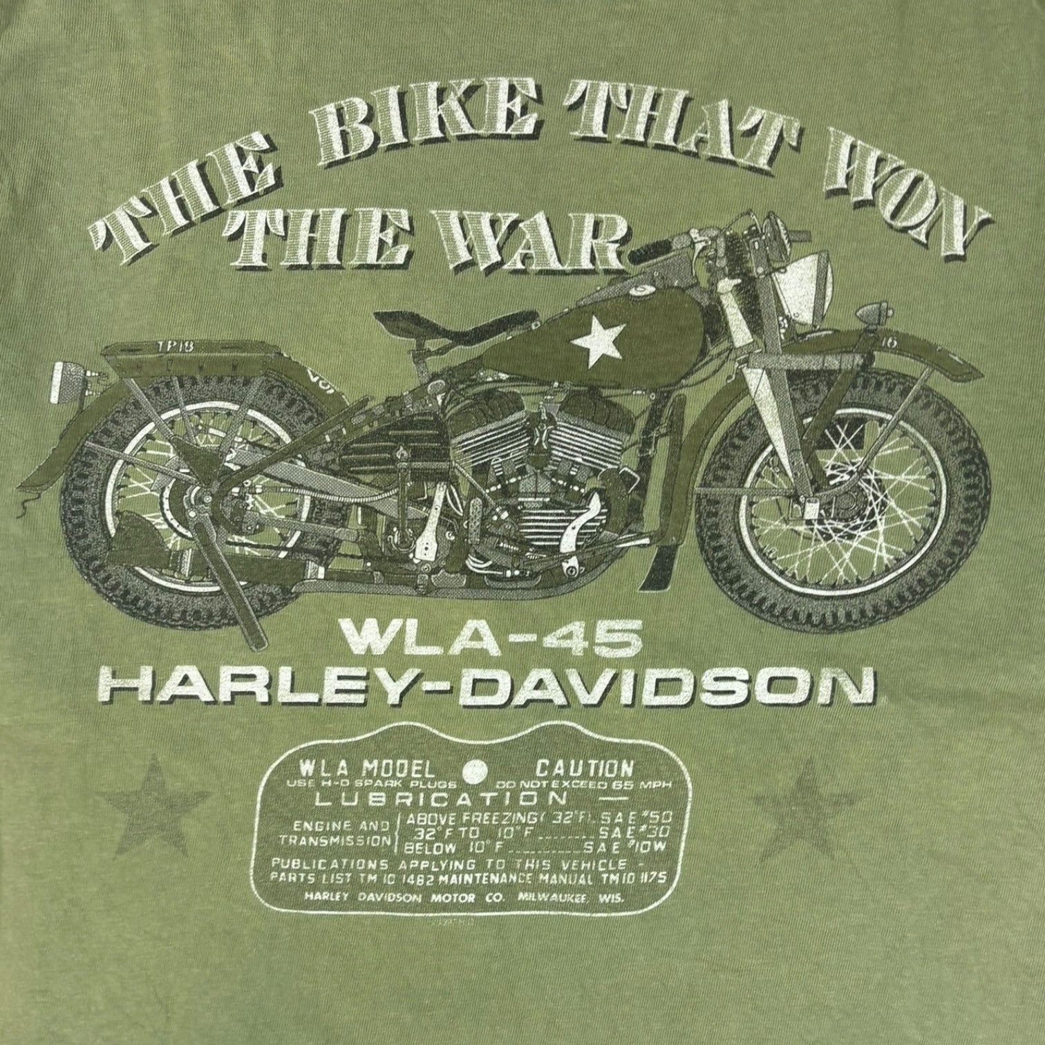 Vintage 1998 Harley Davidson Pearl Harbor T-Shirt Green