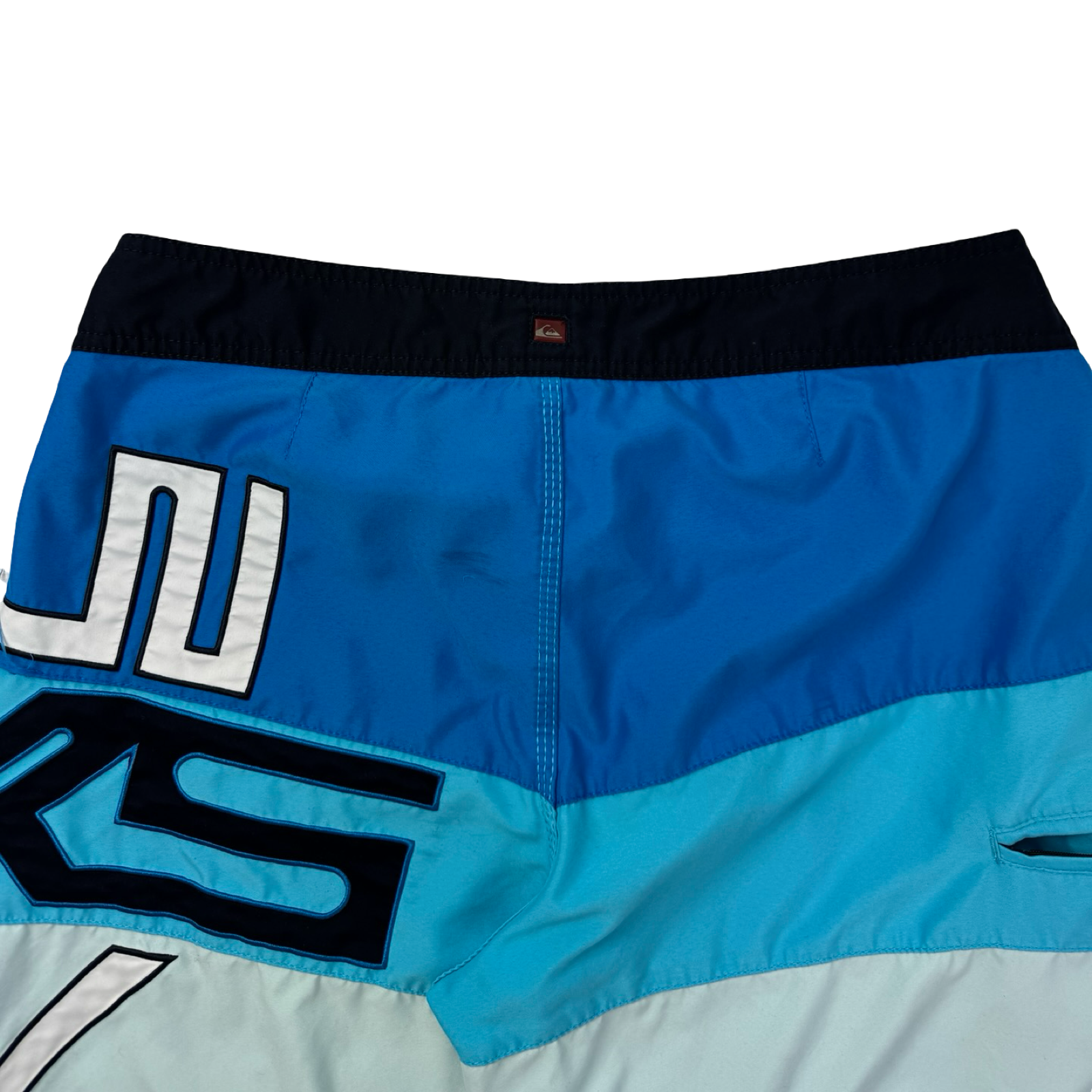 Y2K Quiksilver Surf Board Shorts Blue/White