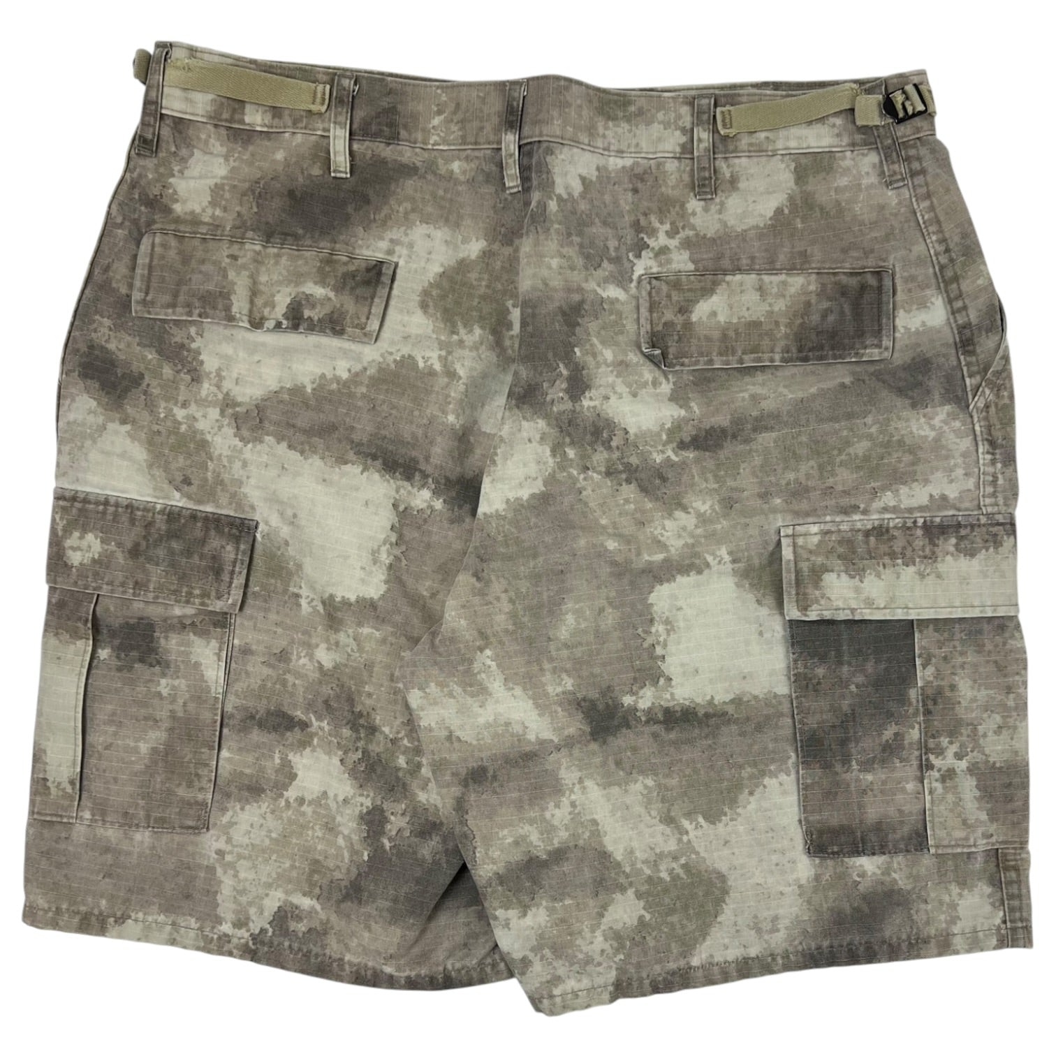 Vintage MFH US BDU Bermuda Shorts Grey Camouflage