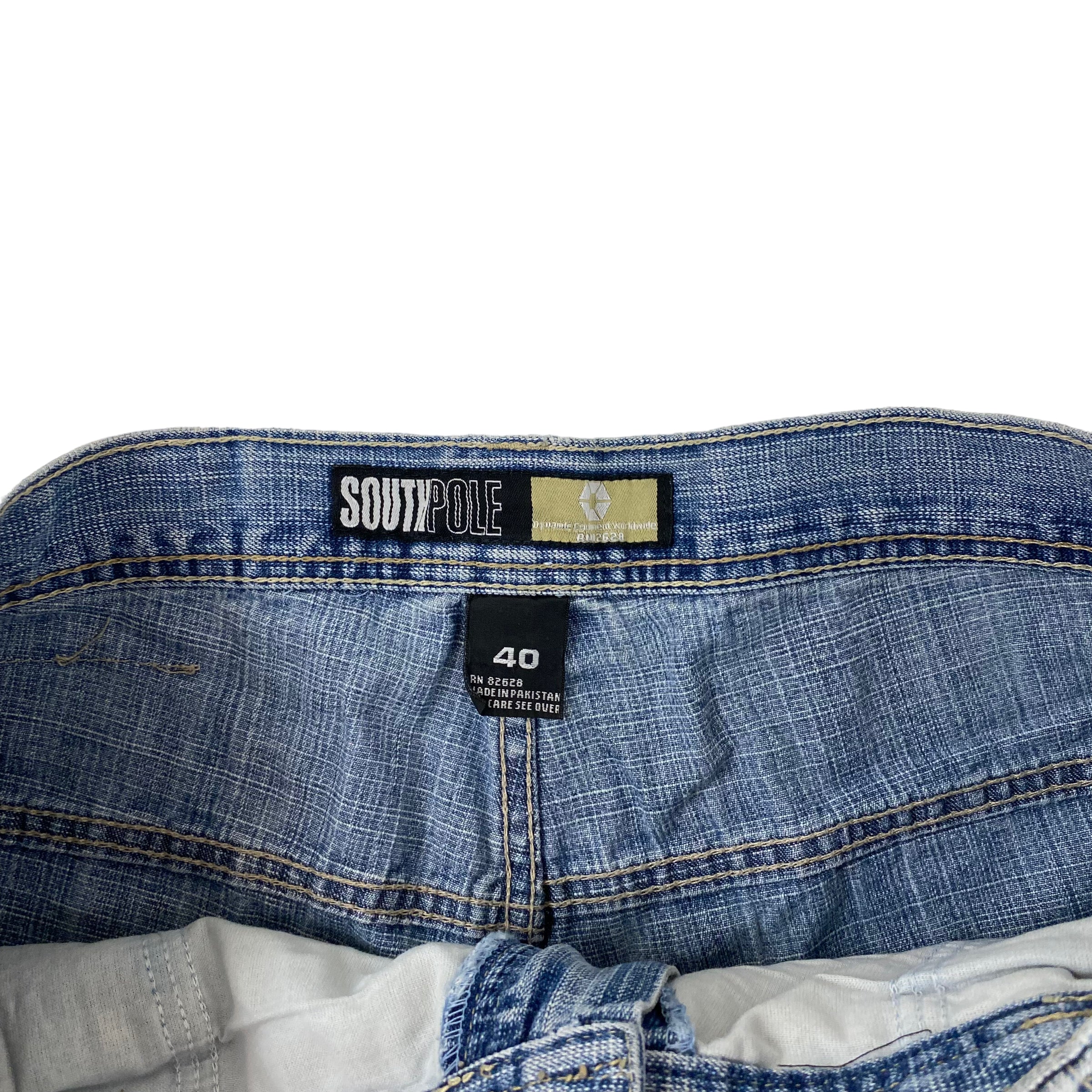 Y2K Hip Hop South Pole Baggy Denim Jeans