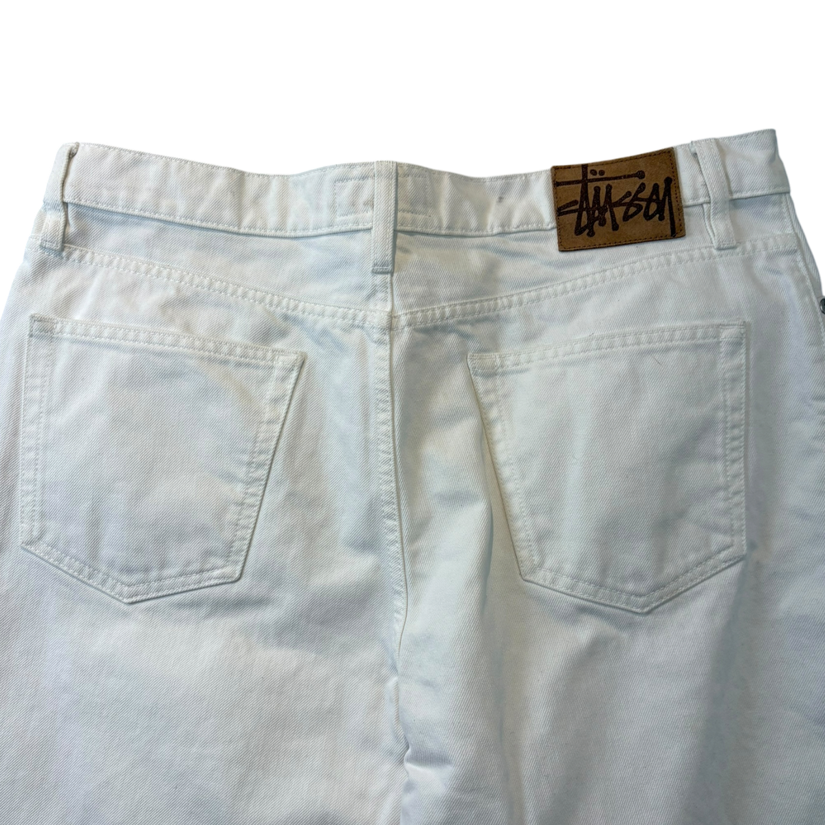 Stussy New Classic “Big Ol” Denim Jeans White