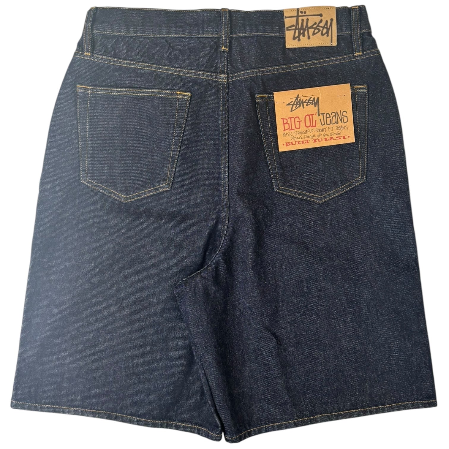 Stussy Big Ol’ Jeans Denim Shorts Washed Indigo