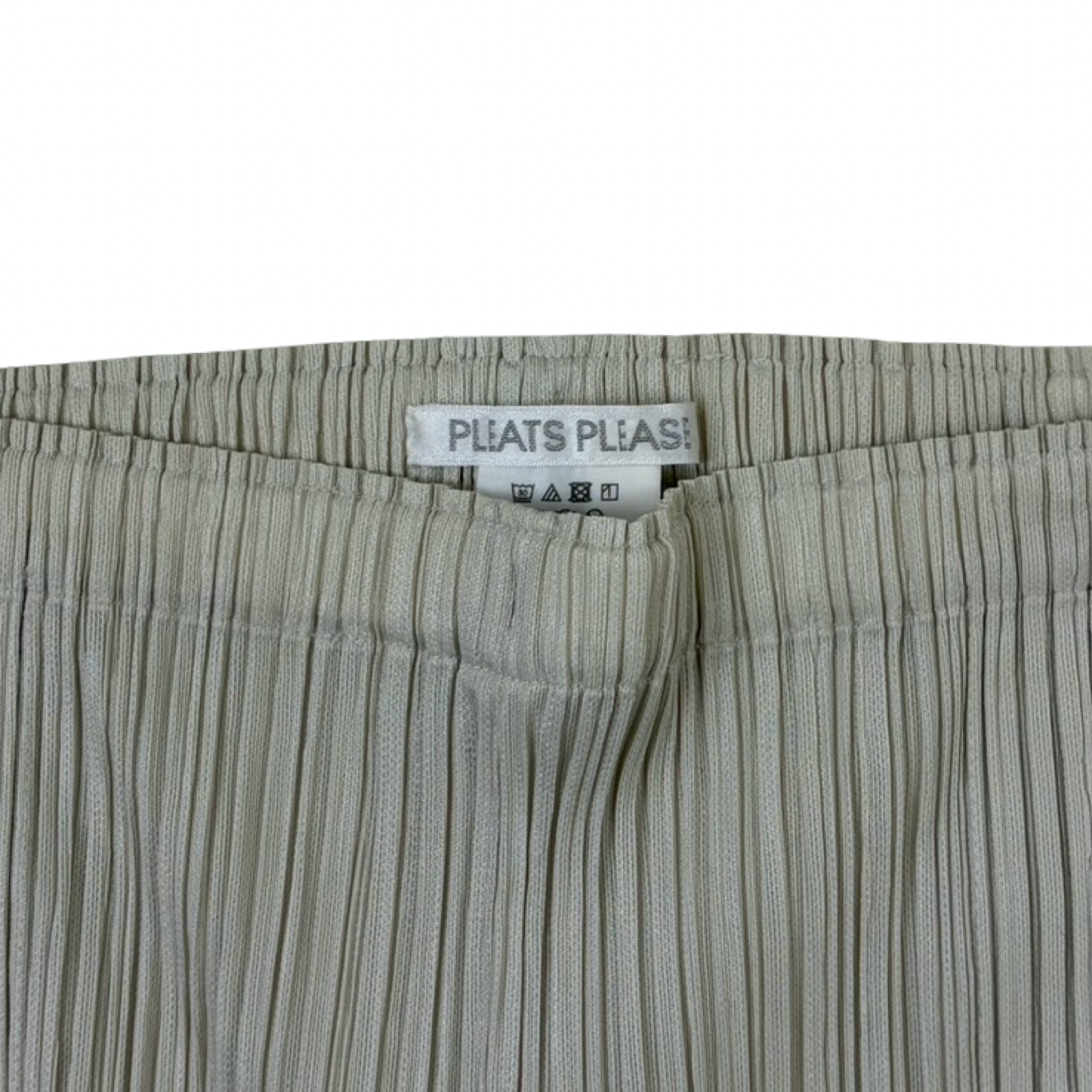 (W) Issey Miyake Pleats Please Trousers Light Grey