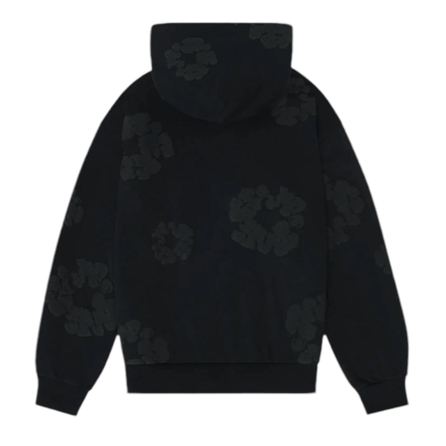 Denim Tears Cotton Wreath Hoodie Black Monochrome