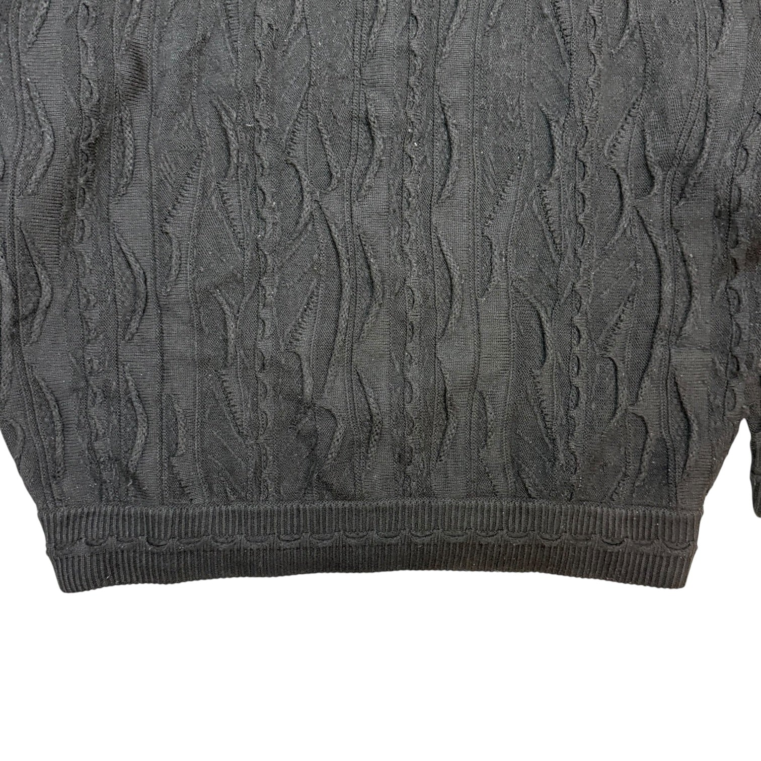 Vintage Bagazio Cable Knit Sweater Black